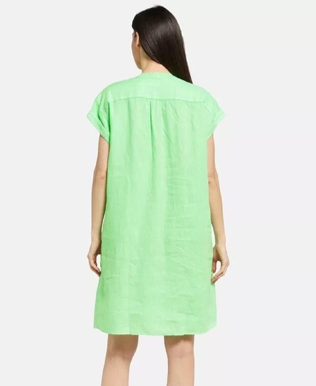 0039 Italy Sommerkleid 0039 Italy Damen Kleid, 0039 Italy Damen Jakarta Fancy Leinen Kleid in unifarbe