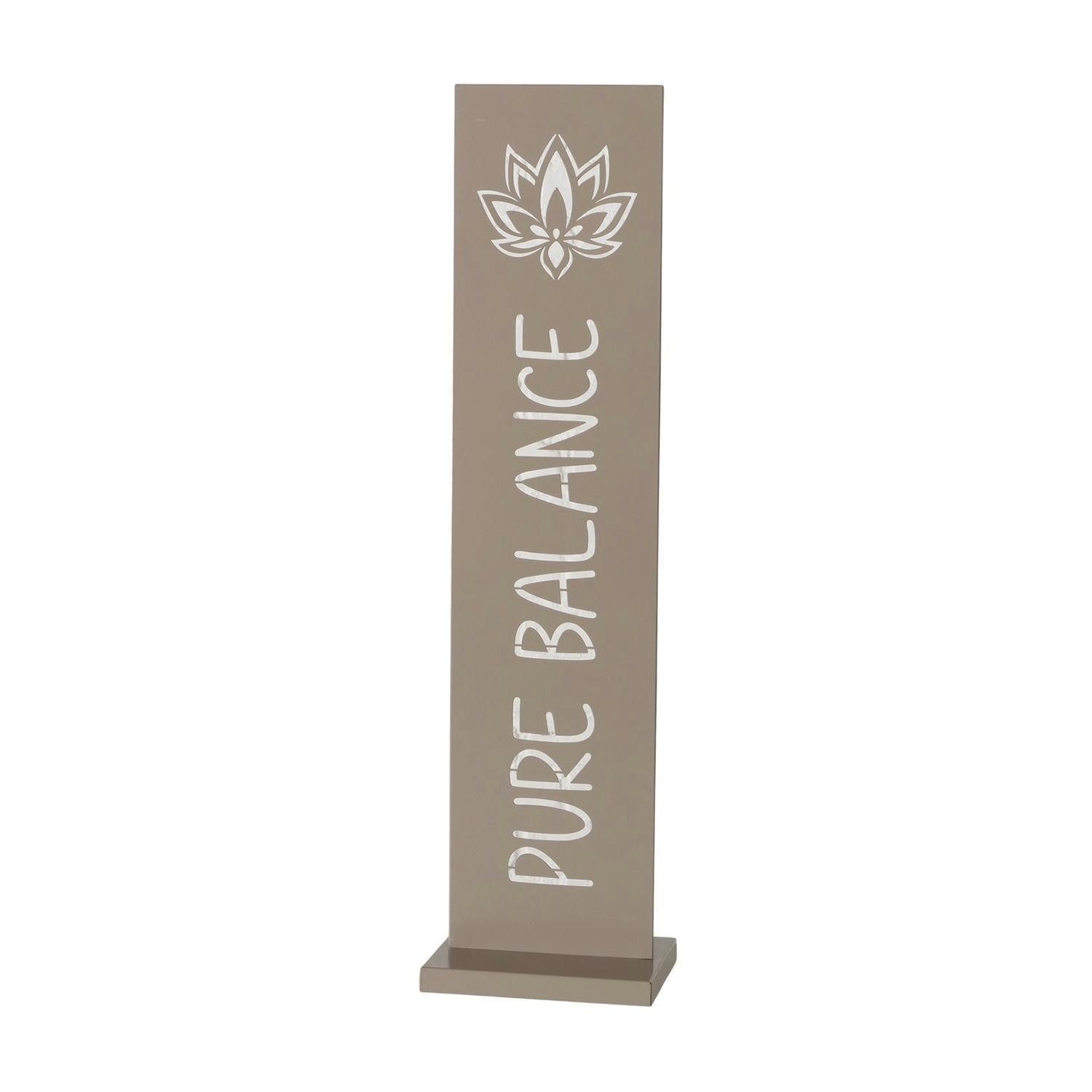 BOLTZE GRUPPE GmbH Deko-Buchstaben Deko-Aufsteller BALI, Beige, Metall, (1 St), B 20 x H 78 x T 15 cm