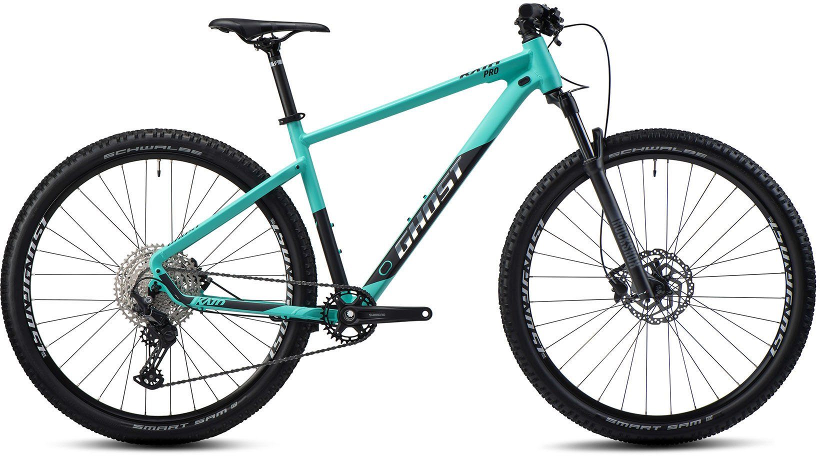 Ghost Mountainbike Kato Pro AL, 12 Gang Shimano Deore RD-M6100 Schaltwerk, Kettenschaltung, für Damen und Herren, Kettenschaltung