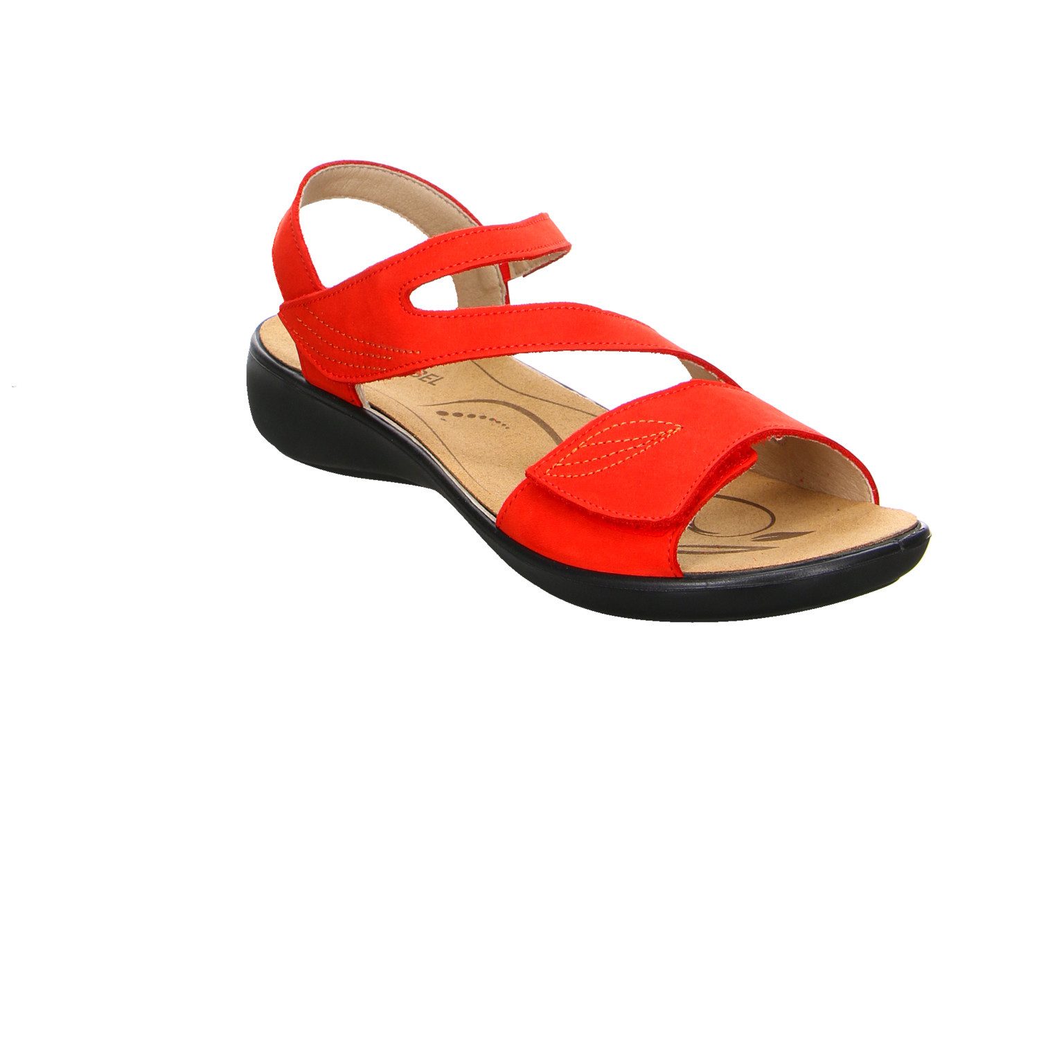 Josef Seibel Seibel Ibiza 08 Nubuk Comfort Sandale rot Trekkingsandale
