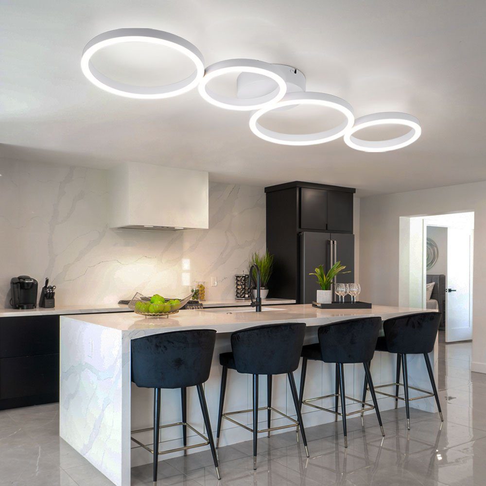 Globo LED LED-Leuchtmittel Wohnzimmerlampe Deckenleuchte, Deckenlampe Warmweiß, Esszimmer modern LED fest verbaut, LED