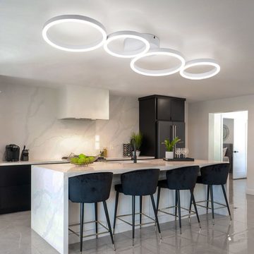 Globo LED Deckenleuchte, LED-Leuchtmittel fest verbaut, Warmweiß, Deckenlampe LED Esszimmer Wohnzimmerlampe modern LED