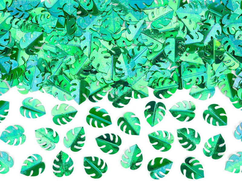 partydeco Streudeko, Konfetti Blätter 1,5x2cm 15g grün
