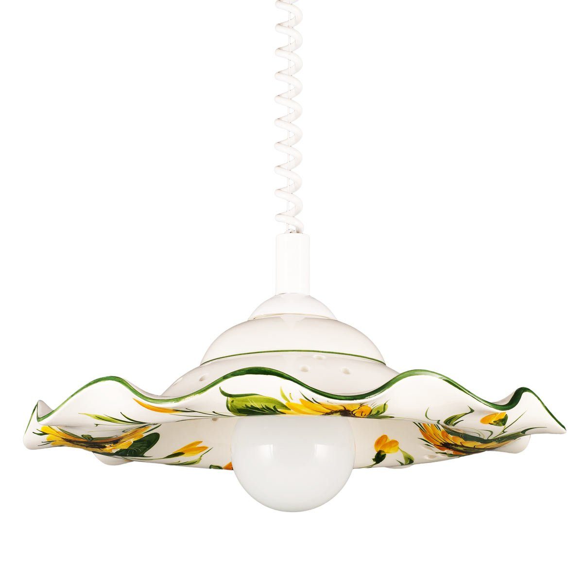 Helios Leuchten Pendelleuchte Küchenlampe Keramik, Keramiklampe, Deckenlampe, Hängelampe, für Esszimmer Küchentisch, handgefertigt