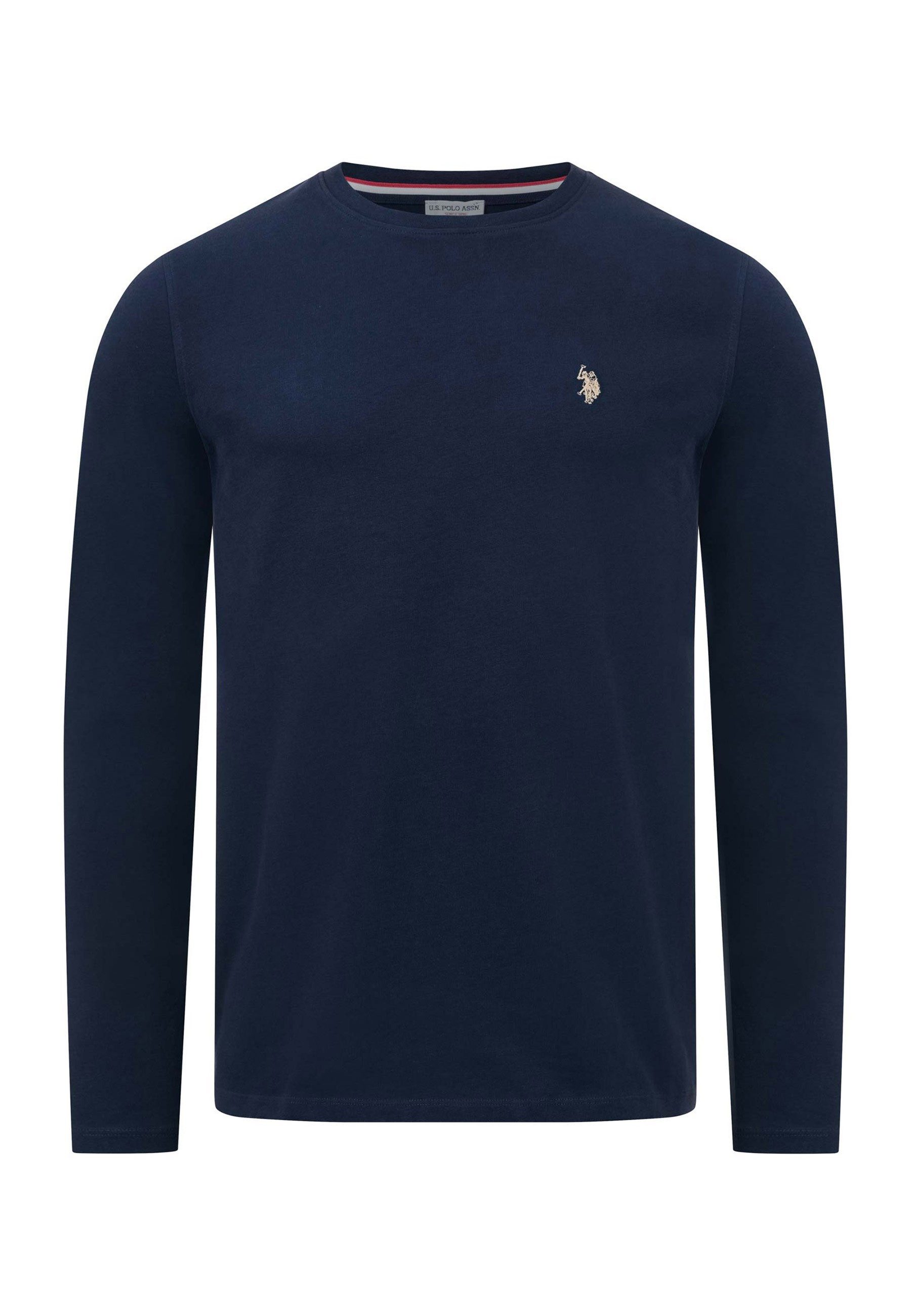 U.S. Polo Assn. Rundhalspullover aus reiner Baumwolle mit Logostickerei – Bild 5 von 5
