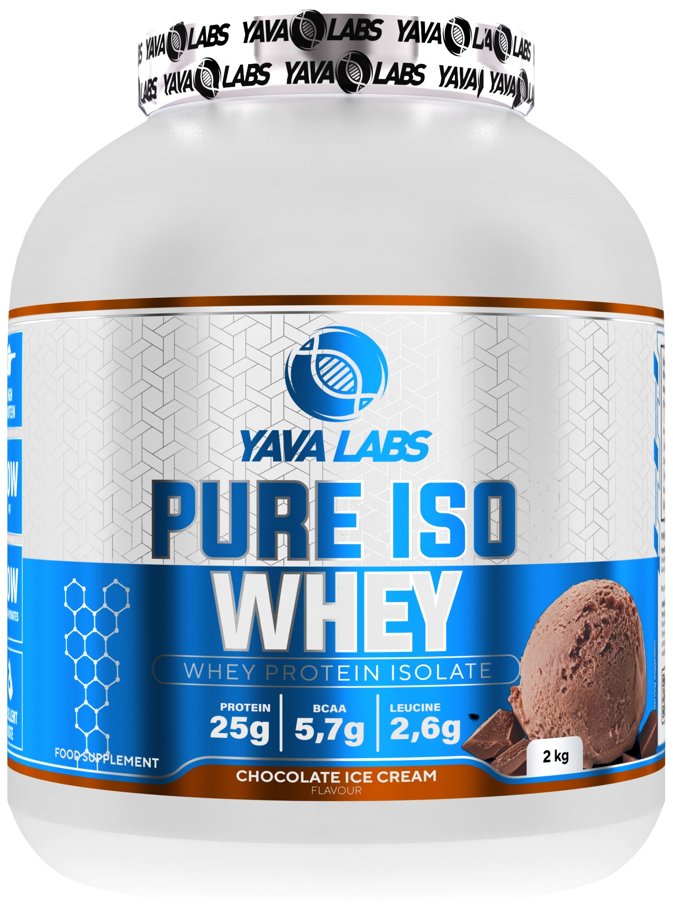 YAVA LABS® Pure ISO WHEY 2kg Pulver