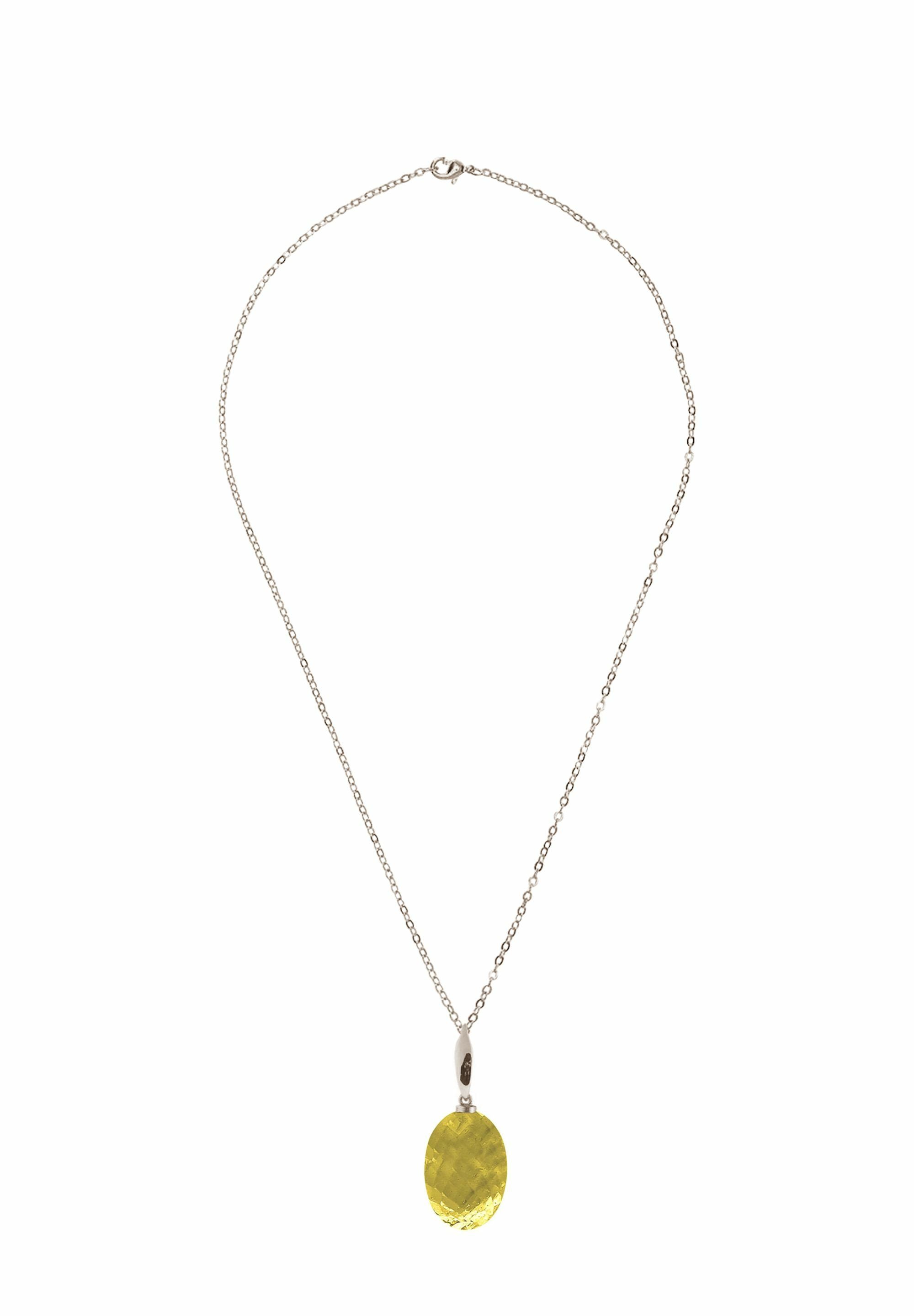 Gemshine Kette mit Anhänger ovaler Citrin günstig online kaufen
