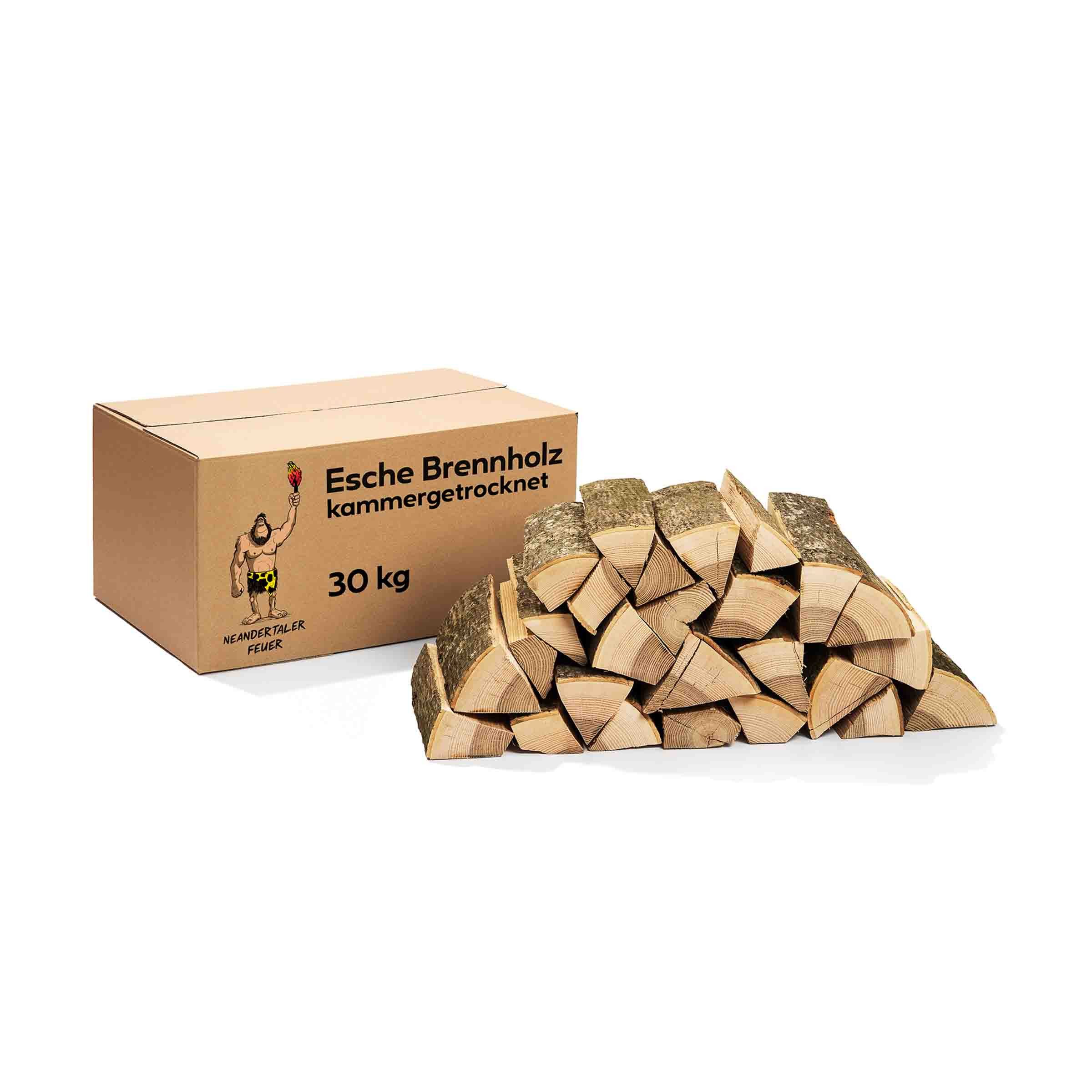 Neandertaler Feuer Kaminholz Brennholz Grillholz Hartholz Feuerholz Holz für Grill Kamin Firewood, 30 kg
