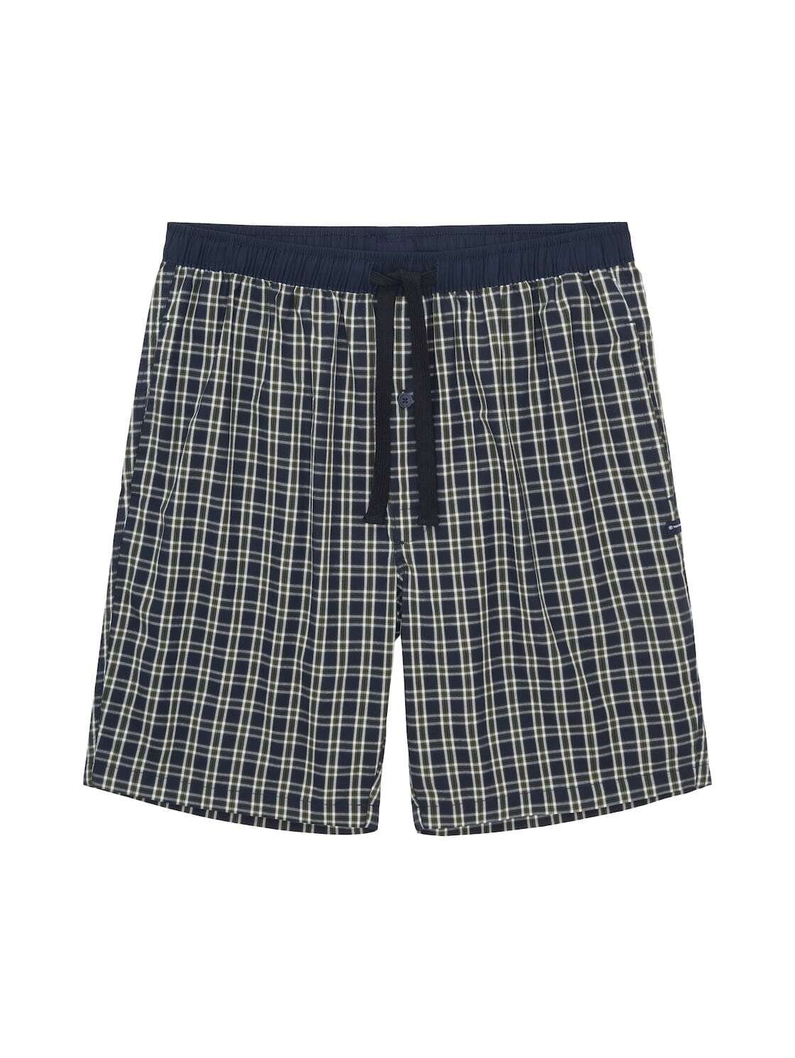 TOM TAILOR Pyjamahose Unterwäsche Pyjama-Shorts aus Baumwolle mit Karomuster