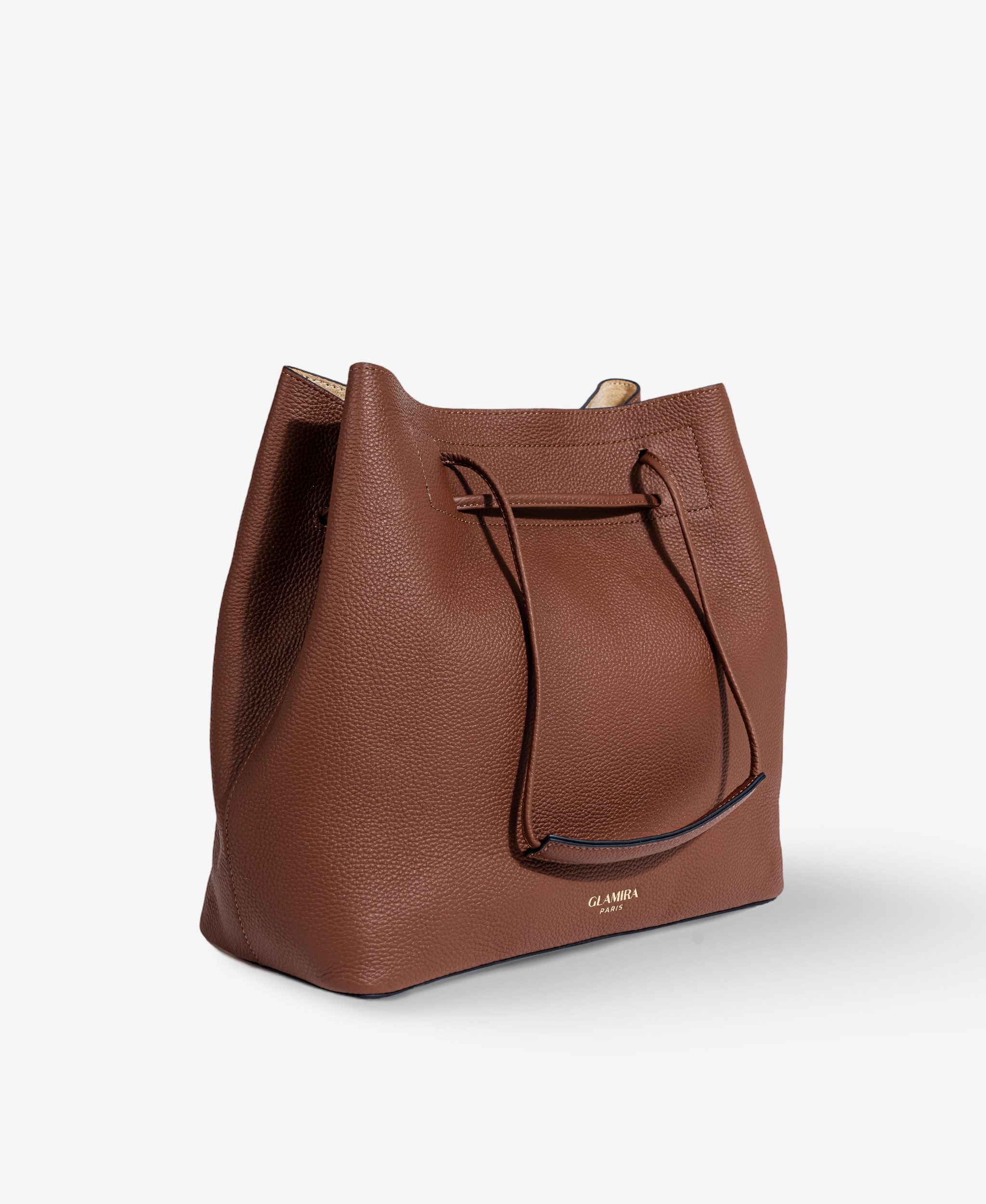 GLAMIRA Handtasche Lysandra Braune Schultertasche (1-tlg), echt Leder