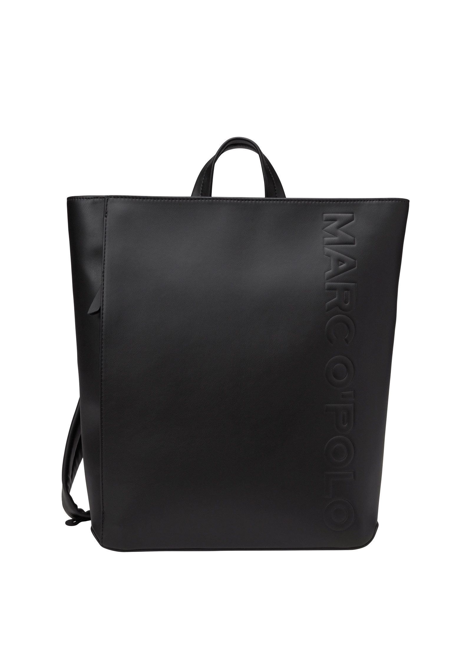 Rucksack aus einer Lederalternative aus recyceltem Polyester