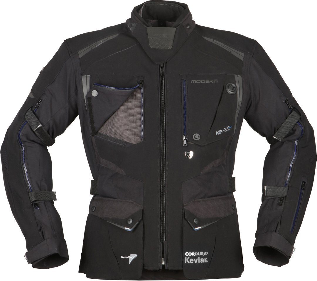 Modeka Motorradjacke Talismen Motorrad Textiljacke 3-Lagen-Laminat,Rückenprotektor enthalten,perforiert,herausnehmba