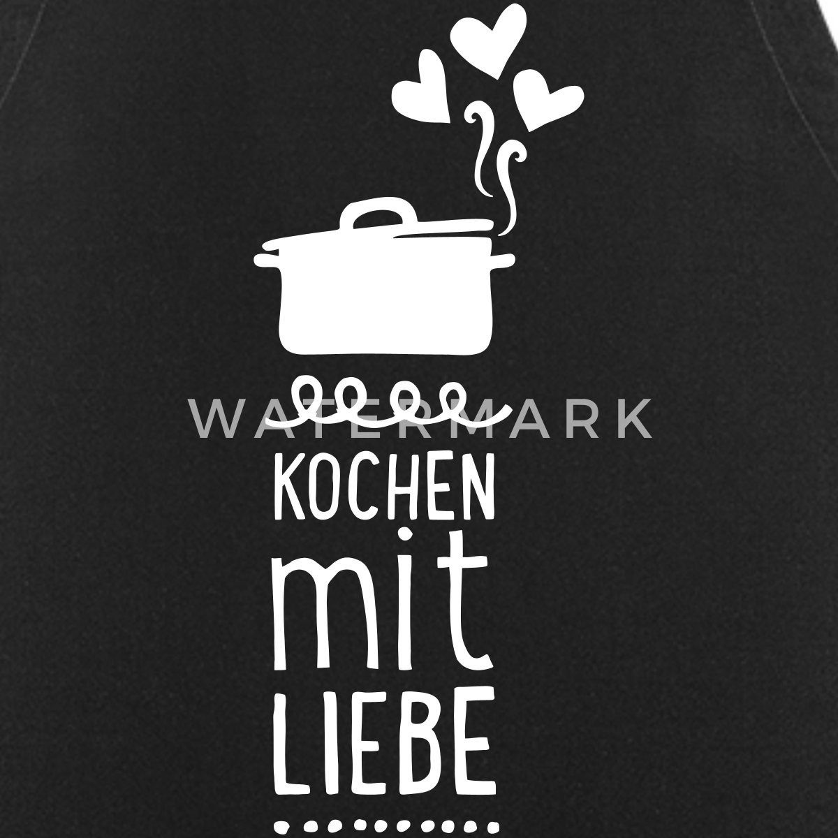 Spreadshirt Kochschürze Kochen Mit Liebe Herz Spruch Kochschürze, (1-tlg)