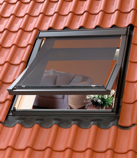 Velux Hitzeschutzmarkise für Dachfenstergröße: M04/M06/M08/304/306/308, schwarz