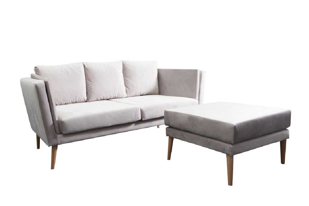 JVmoebel Sofa Design Couch in Sitz Sofa, Made Modernes Wohnlandschaft Europe Grau Polster