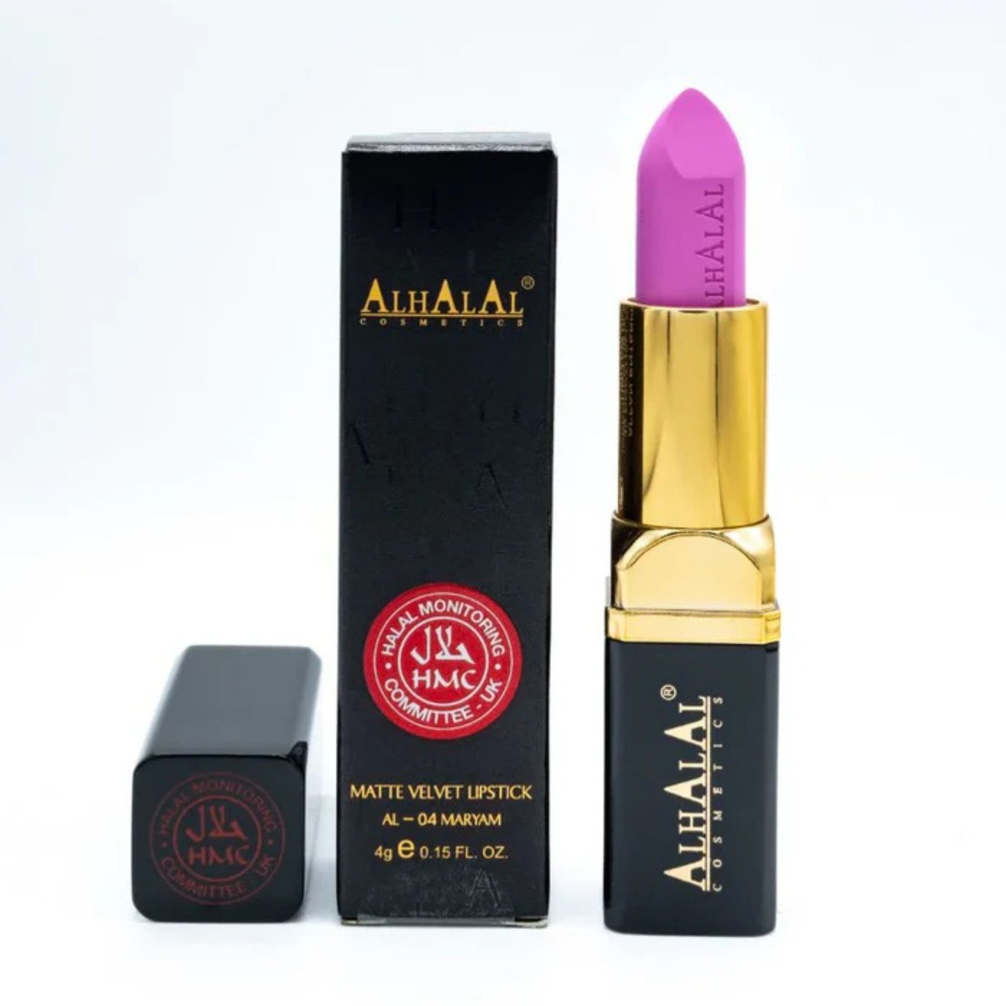 Alhalal Cosmetics Ltd. Lippenstift AL-04 MARYAM Halal Lippenstift Pink, matt, vegan, alkoholfrei, halal-zertifiziert (HMC UK), anganhaltend