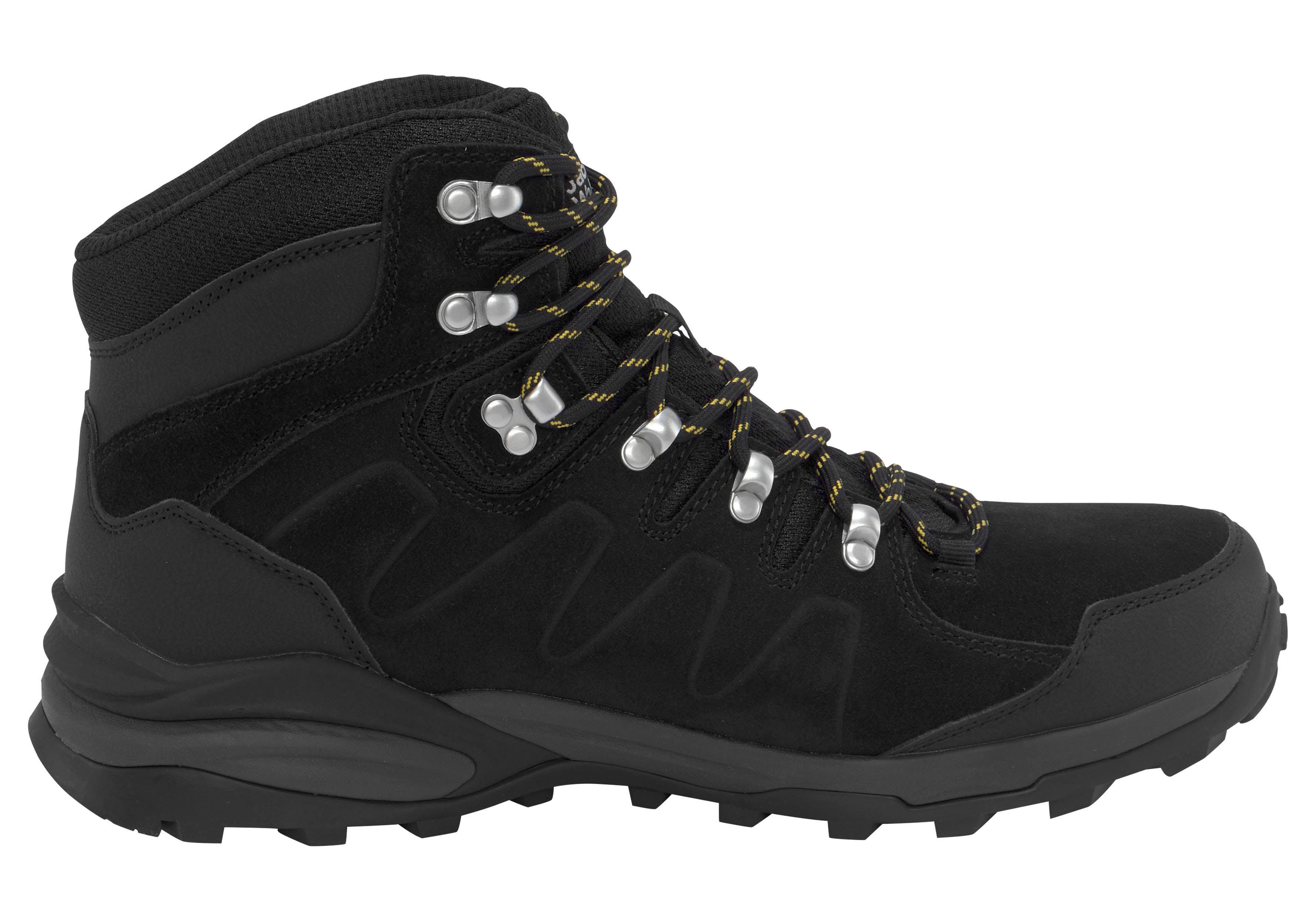 TEXAPORE wasserdicht MID Wolfskin schwarz Wanderschuh REFUGIO M Jack