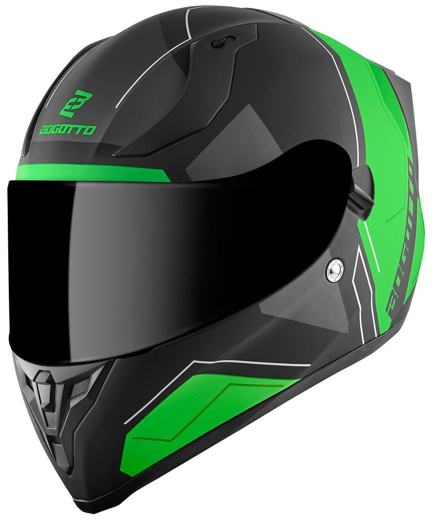 Bogotto Motorradhelm V128 Strada Helm, herausnehmbares Visier