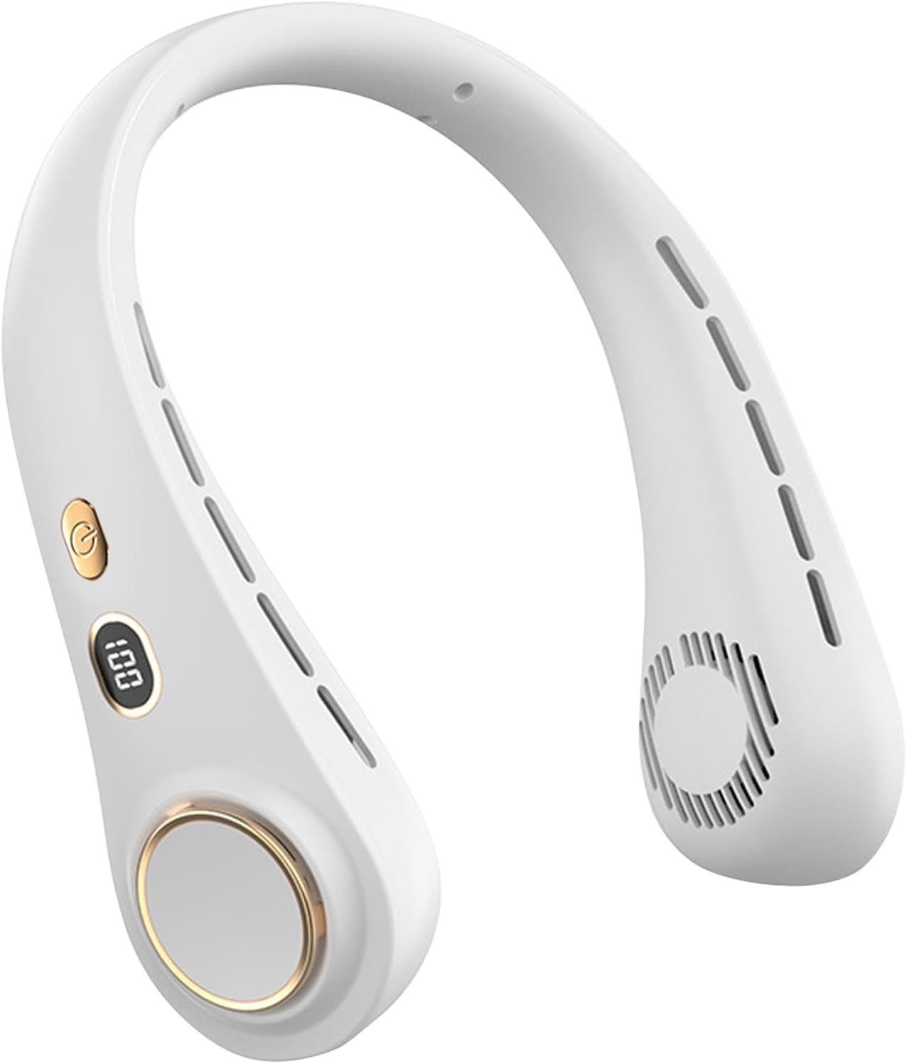 FELIXLEO Mini USB-Ventilator Tragbarer Nackenventilator USB Leise 5Stufen Mini Klimaanlage Weiß.