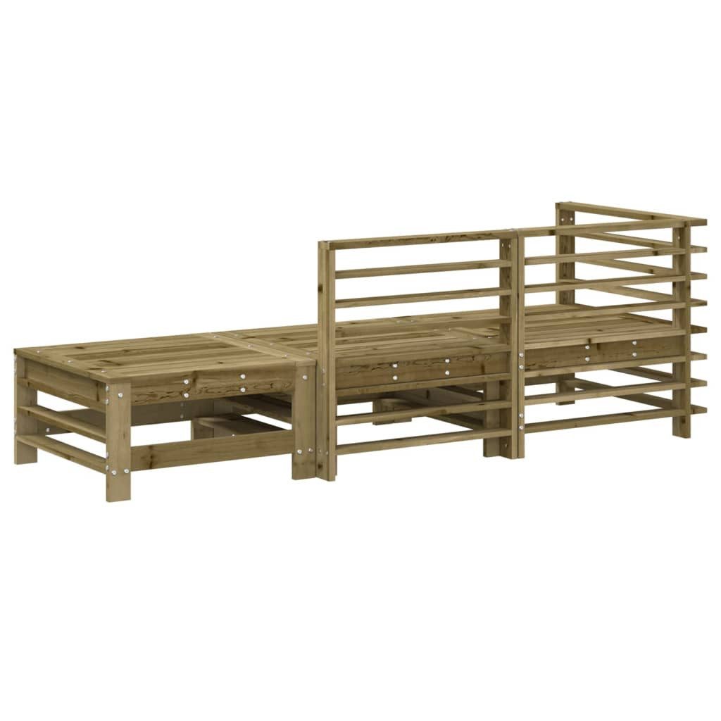 vidaXL Sofaelement 3-tlg. Garten-Lounge-Set Kiefernholz Imprägniert günstig online kaufen