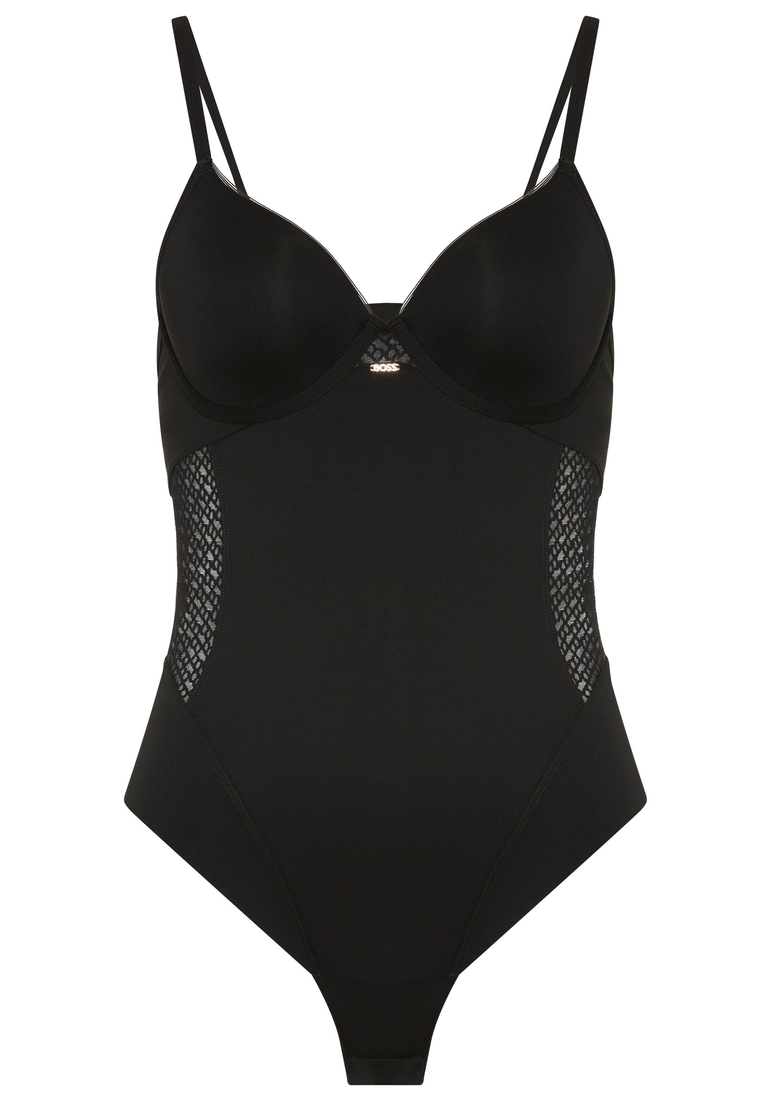 BOSS Stringbody LACE mit Spitzendetails, geformte Körbchen