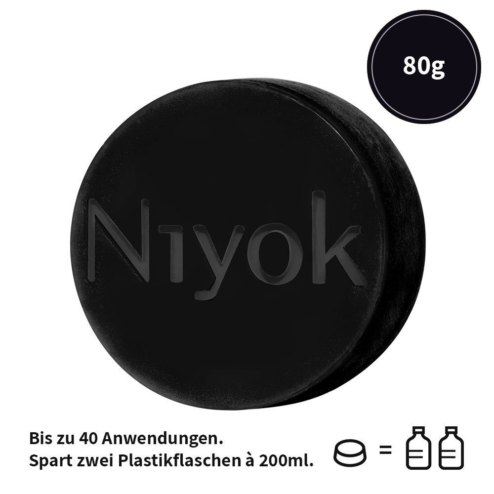 Niyok Gesichtspflege Feste Gesichtsreinigung Patchouli, 80 g