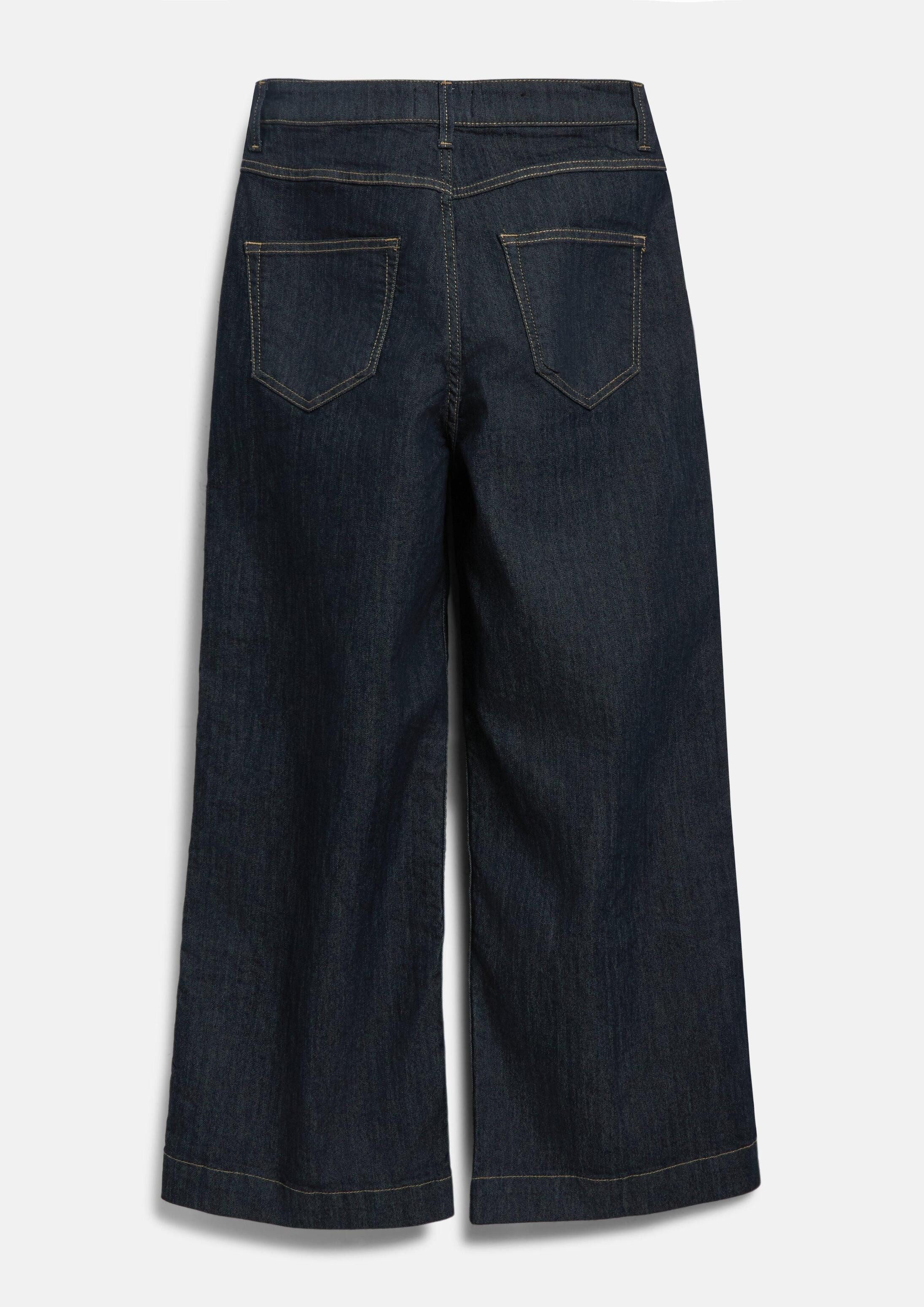 s.Oliver Weite Jeans Jeans-Hose SURI Cropped-Jeans Suri / Regular Fit / High Rise / Wide Leg