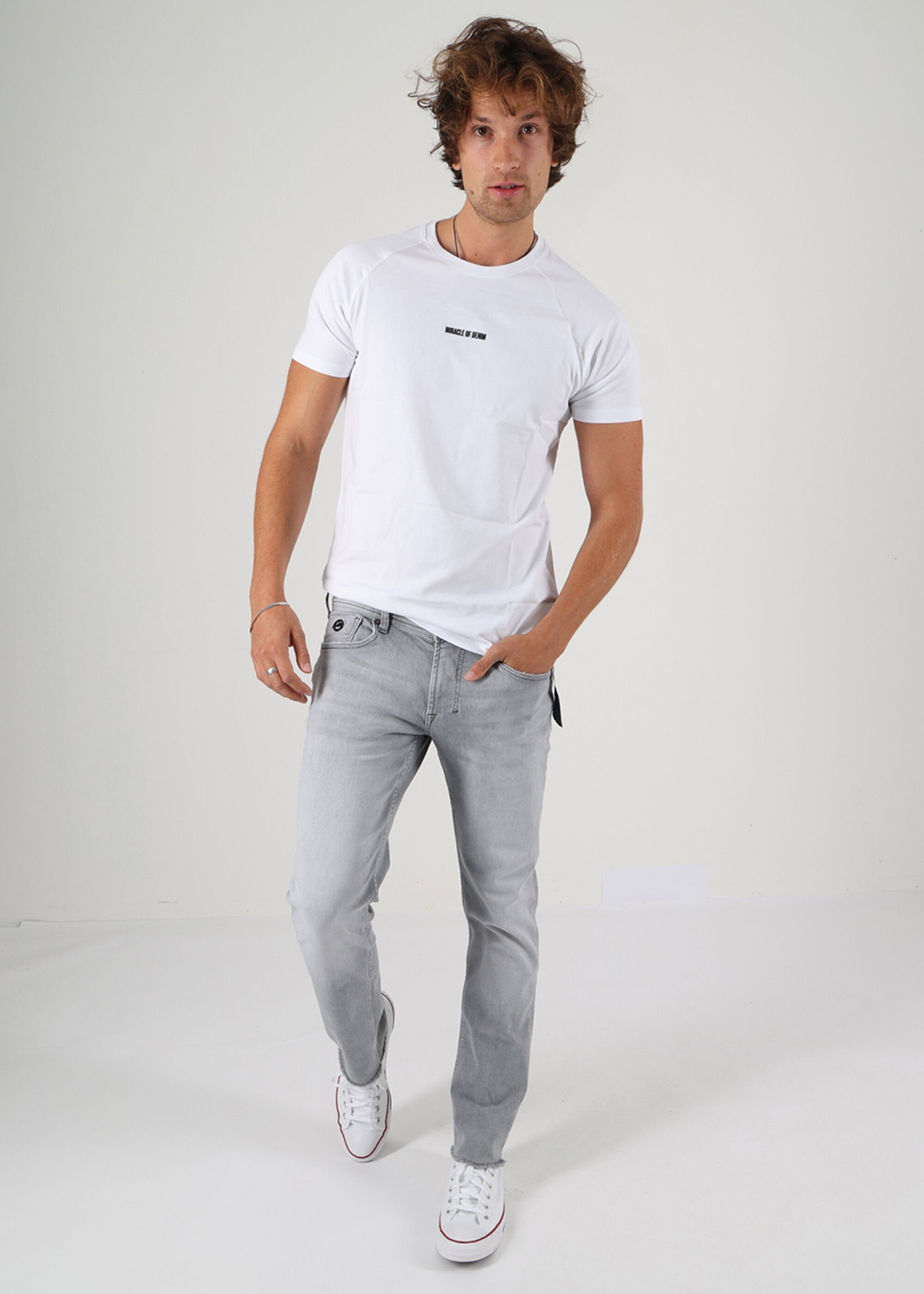 Comfort Slim-fit-Jeans Grey Style Painted Pocket of Denim Fit im Thomas 5 Miracle