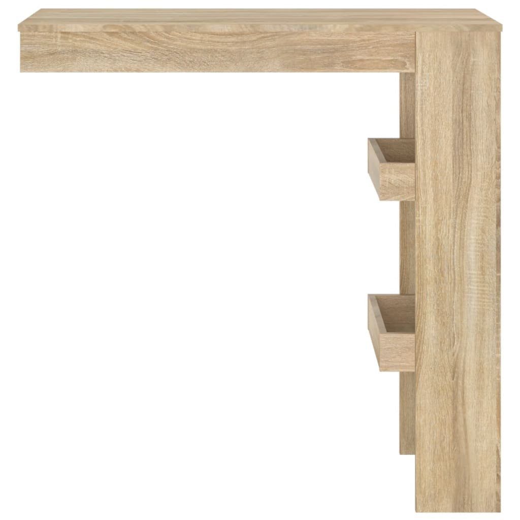 102x45x103,5 vidaXL Wand-Bartisch Eiche Sonoma-Eiche Esstisch cm | Holzwerkstoff Sonoma Sonoma Eiche (1-St)