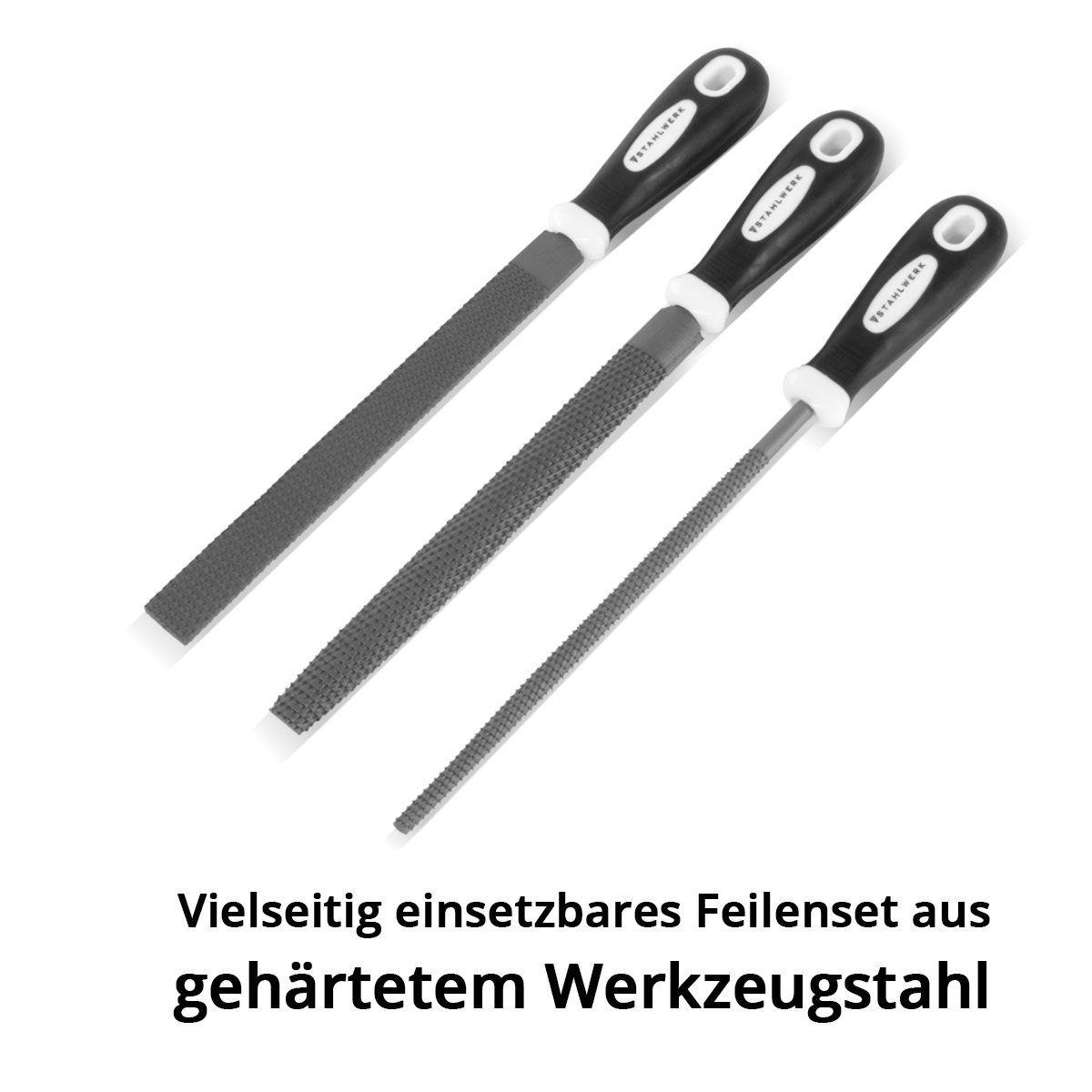 Raspelfeilen Feilensatz, St) Feile STAHLWERK professioneller 3 mm (Set, 200