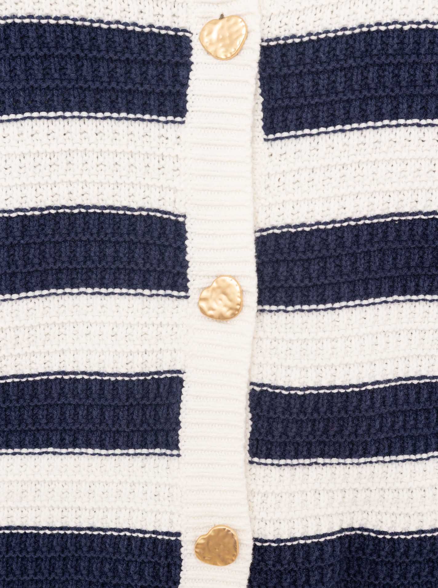 Zwillingsherz Strickjacke Strickjacke mit goldenen Knöpfen – Bild 3 von 3