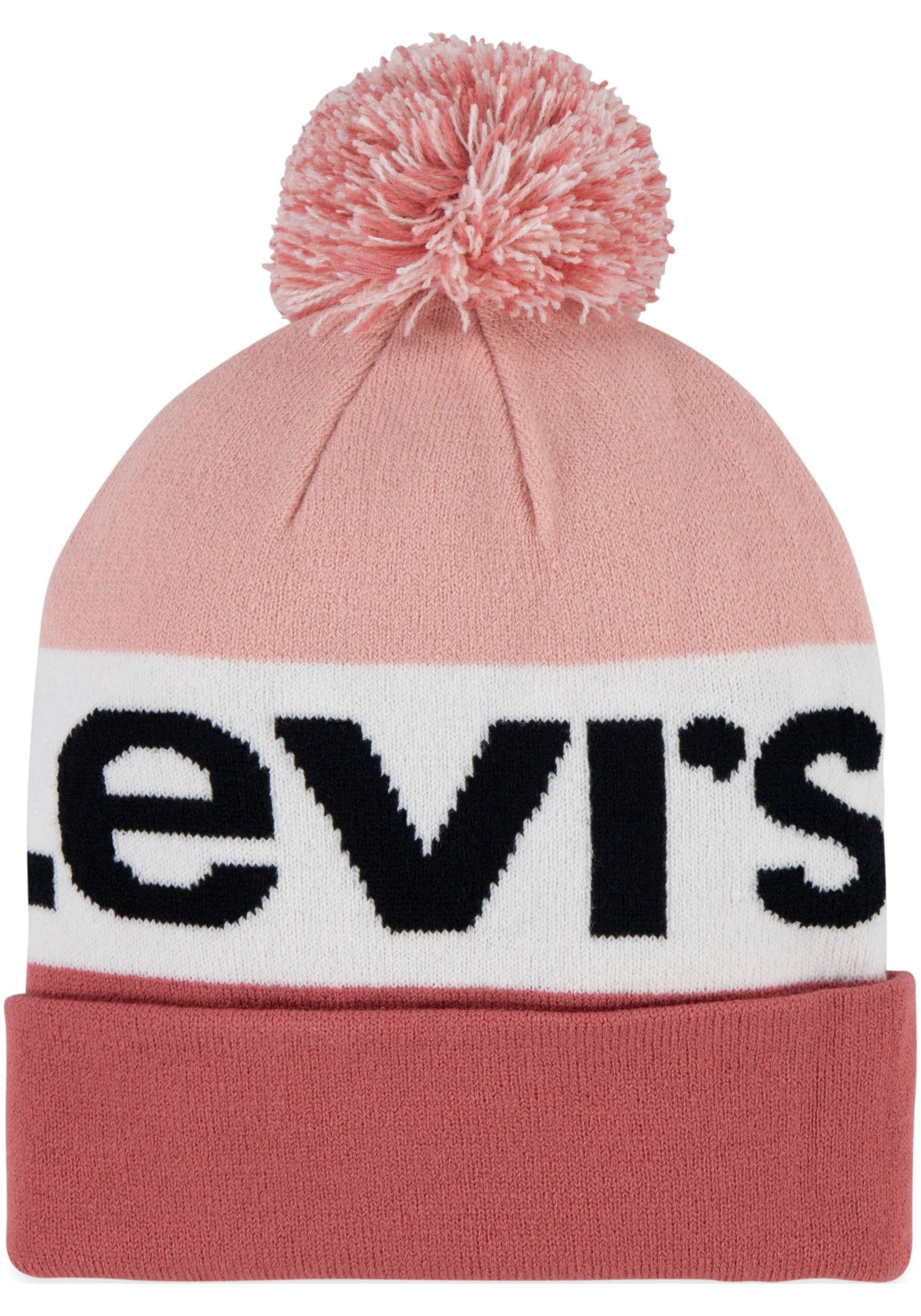 Levi's® Kids Bommelmütze (Set) im Set mit Handschuhen, für Größen 128 bis 158 – Bild 3 von 3
