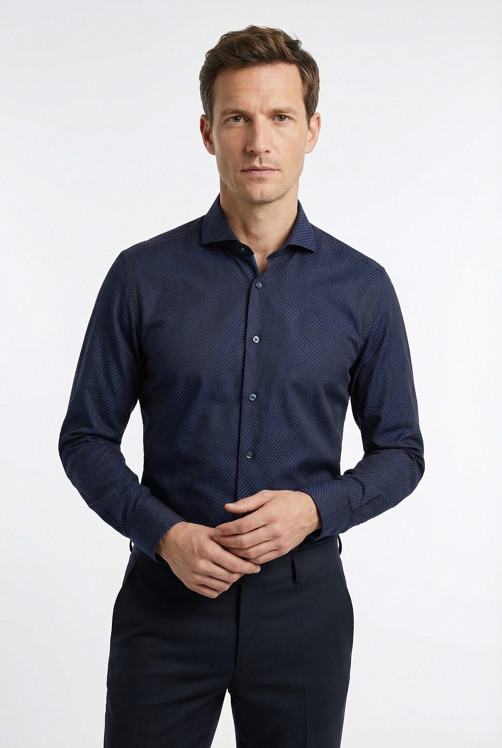 OLYMP Langarmhemd Level 5 Businesshemd, body fit, mit feiner Struktur, Haif günstig online kaufen