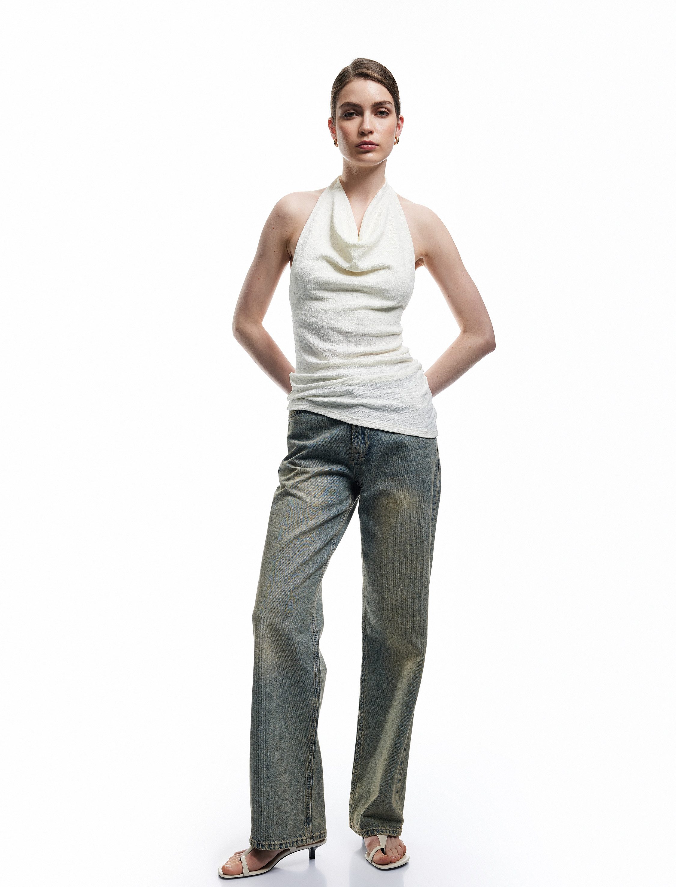 Koton Straight-Jeans Koton Damen Gerade Jeans