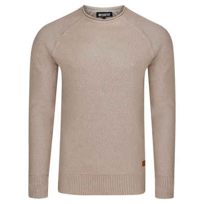 riverso Sweatshirt Herren Rundhals Pullover RIVElias Regular Fit Basic Longsleeve Shirt aus 100% Baumwolle