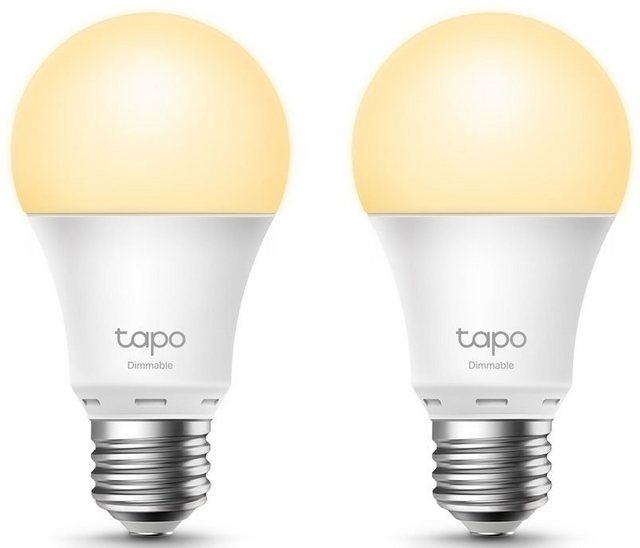 TP-Link »Tapo« LED-Leuchtmittel, E27, 2 Stück, Neutralweiß, smarte WLAN Glühbirne 2er Pack-Otto