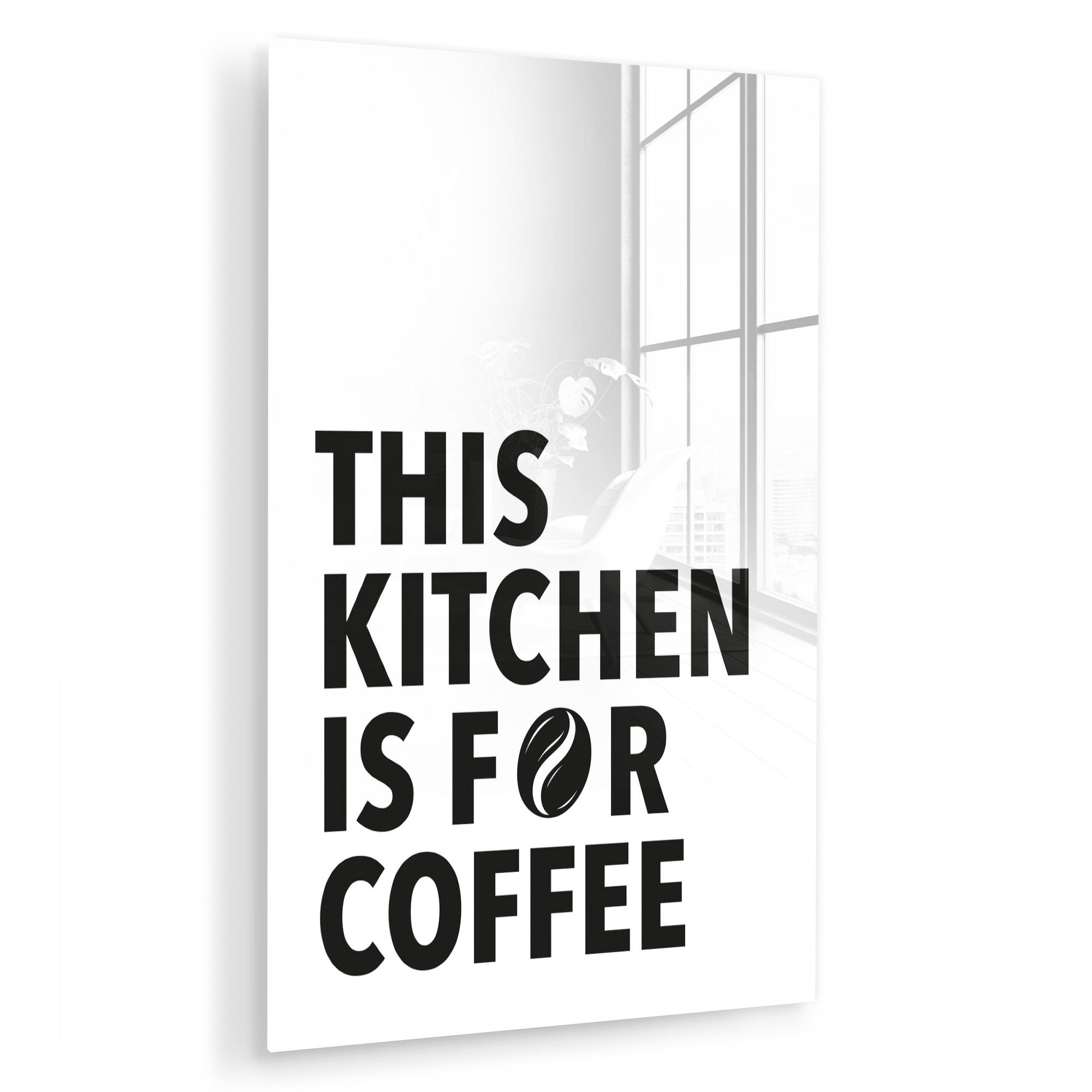 MuchoWow Acrylglasbild Zitate - Kaffee - günstig online kaufen