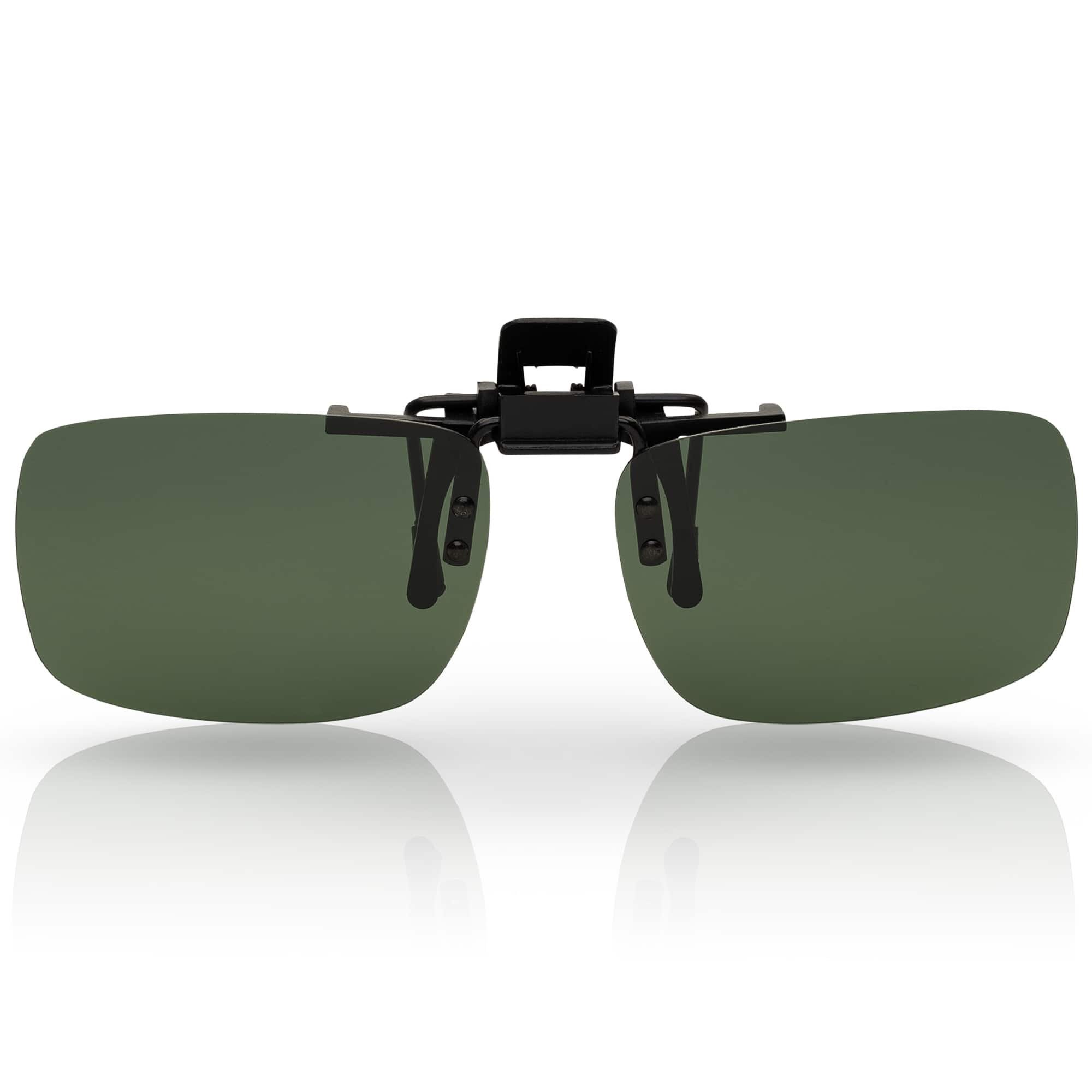 Wayfarer Grau polarisierten mit BEZLIT Polarisiert Clip Linsen Aufsatz (1-St) Eyewear Brillen On