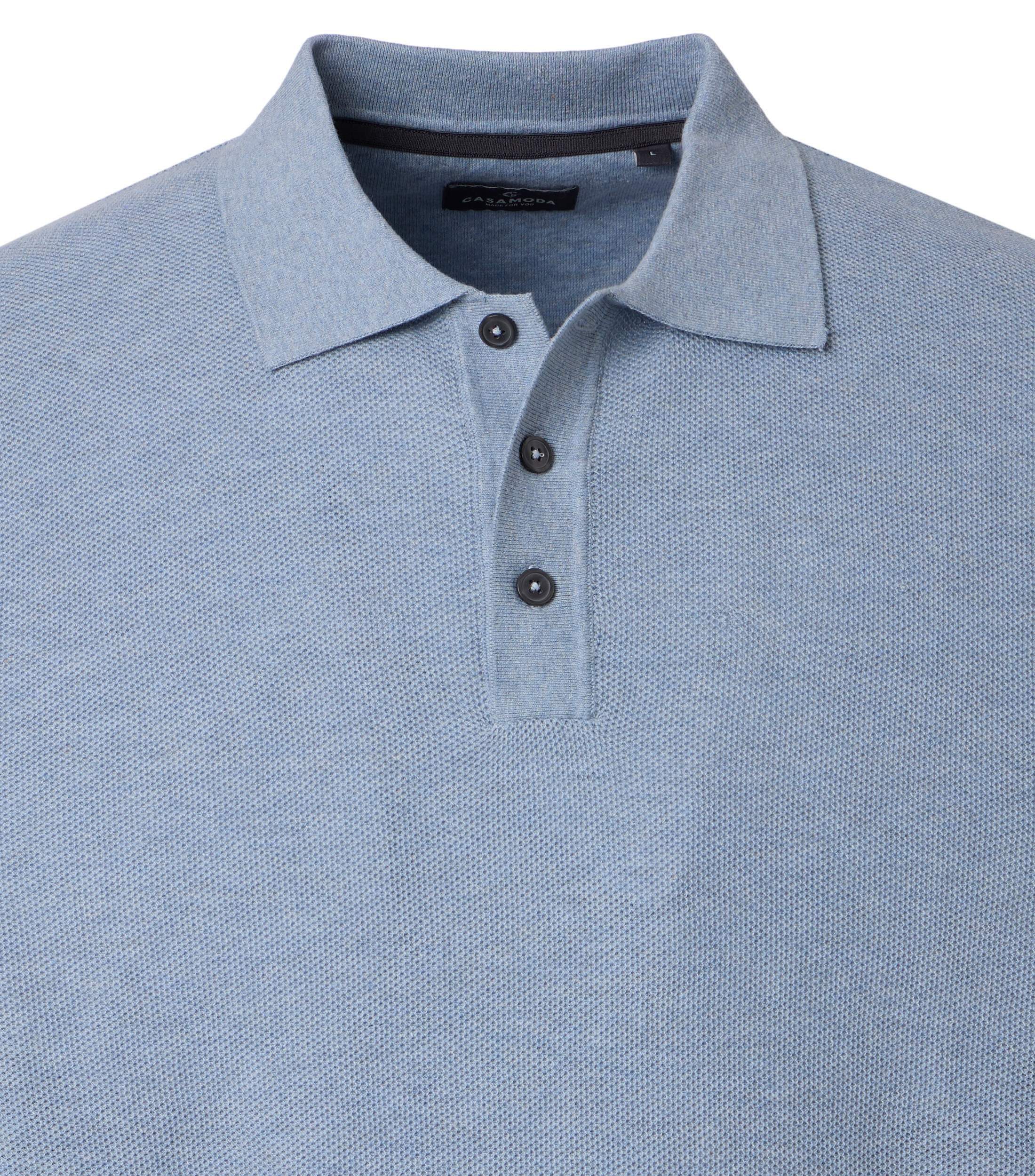 CASAMODA Langarm-Poloshirt CASAMODA Polo-Shirt Langarm uni