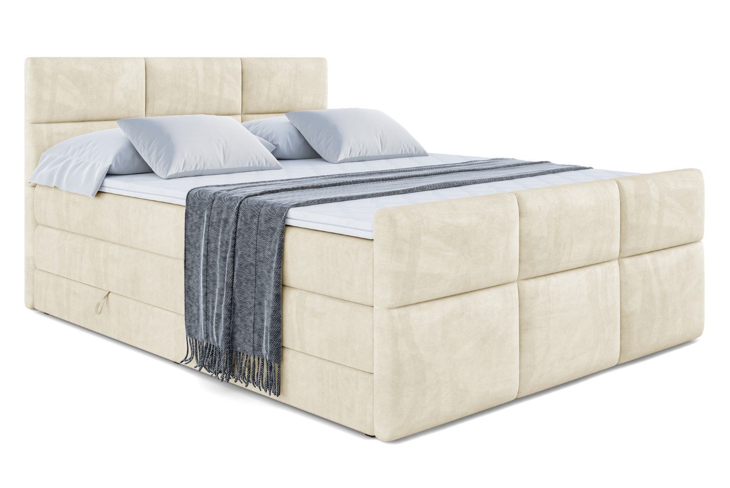ALTDECOR Boxspringbett OHIO-Z KING (Multipocket-Matratze H4, günstig online kaufen