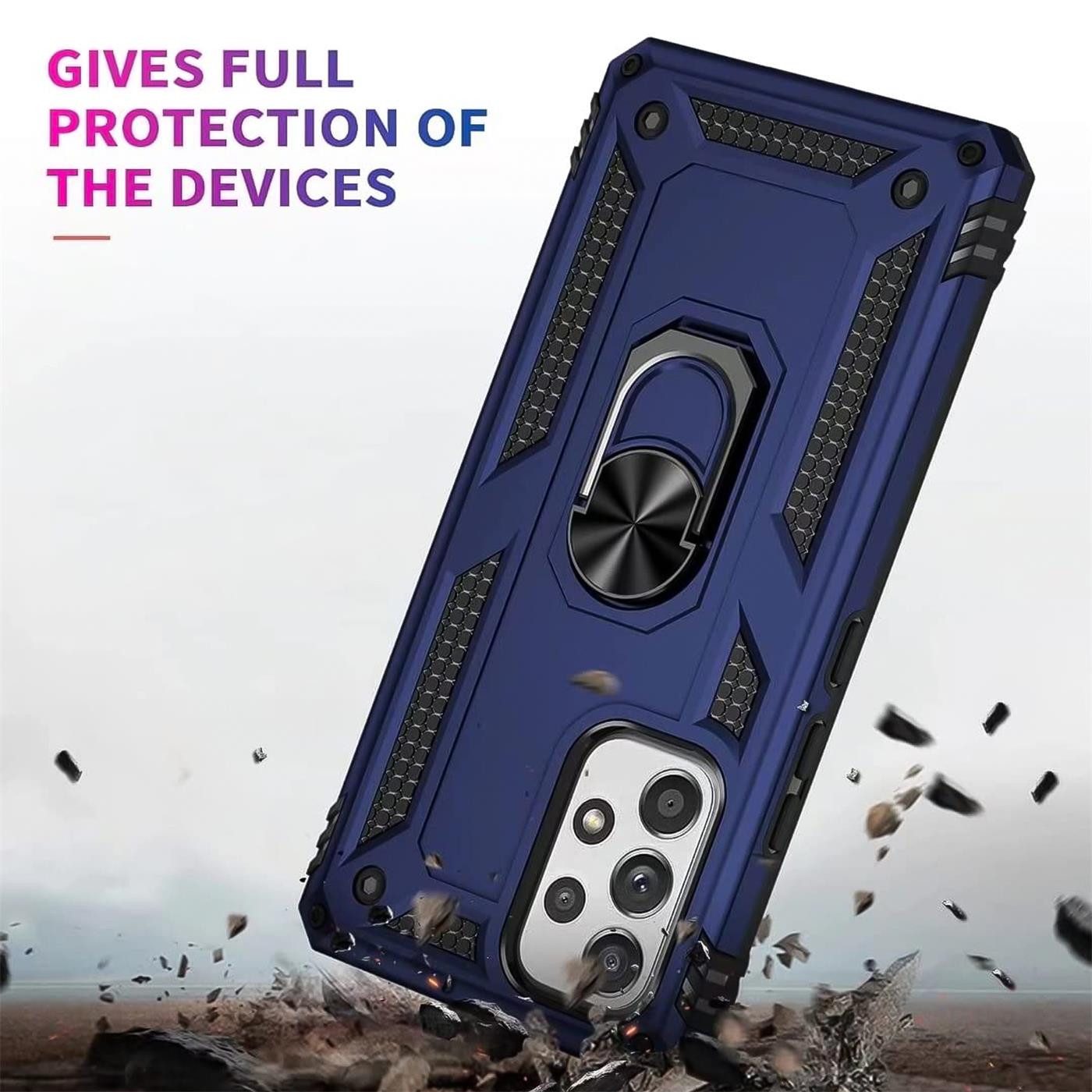 CoolGadget Handyhülle Armor Shield Case für Samsung Galaxy A52 4G/5G, A52s 5G 6,5 Zoll, Outdoor Cover Ringhalterung Handy Hülle für Samsung A52, A52s 5G – Bild 5 von 5