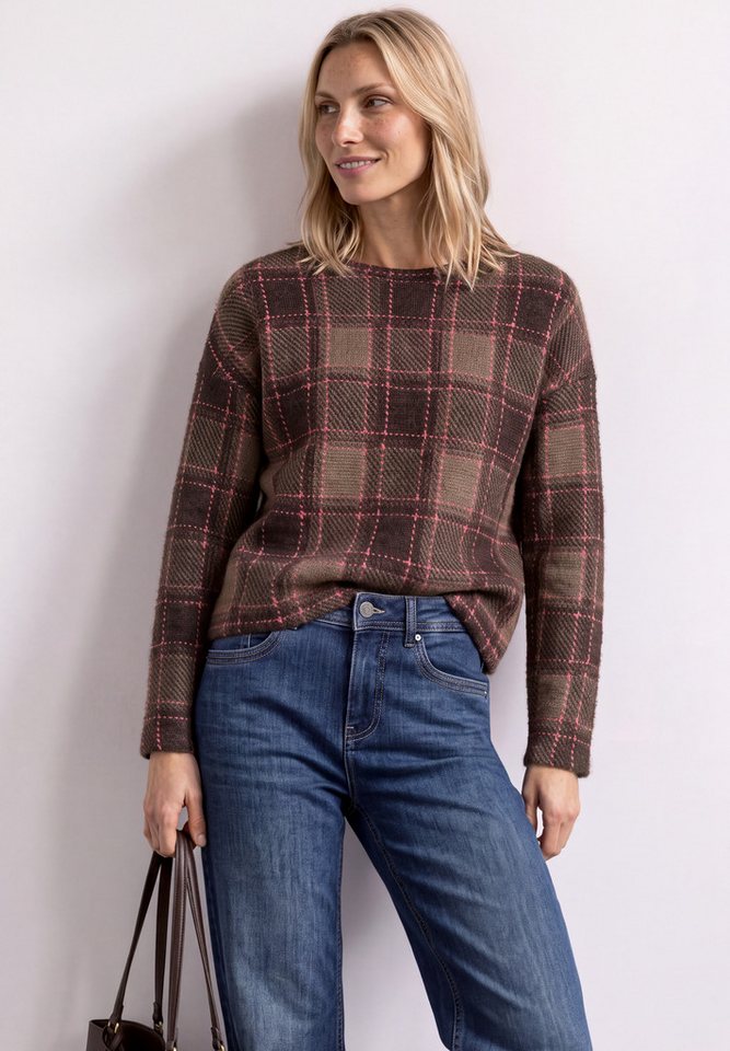 STREET ONE Langarmshirt mit Federgarn