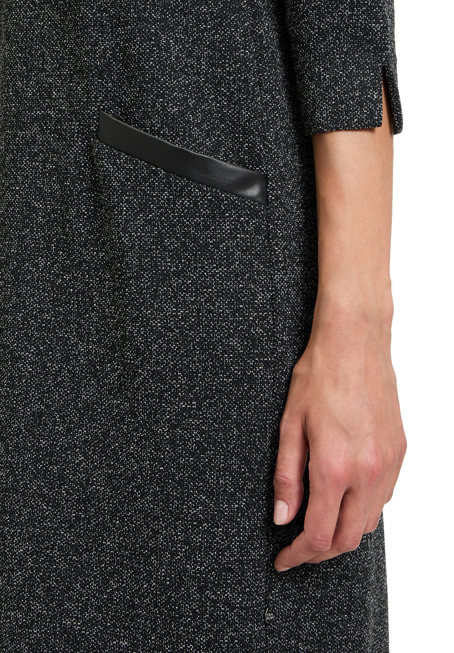 Vera Mont A-Linien-Kleid Damen mit V-Ausschnitt Materialmix