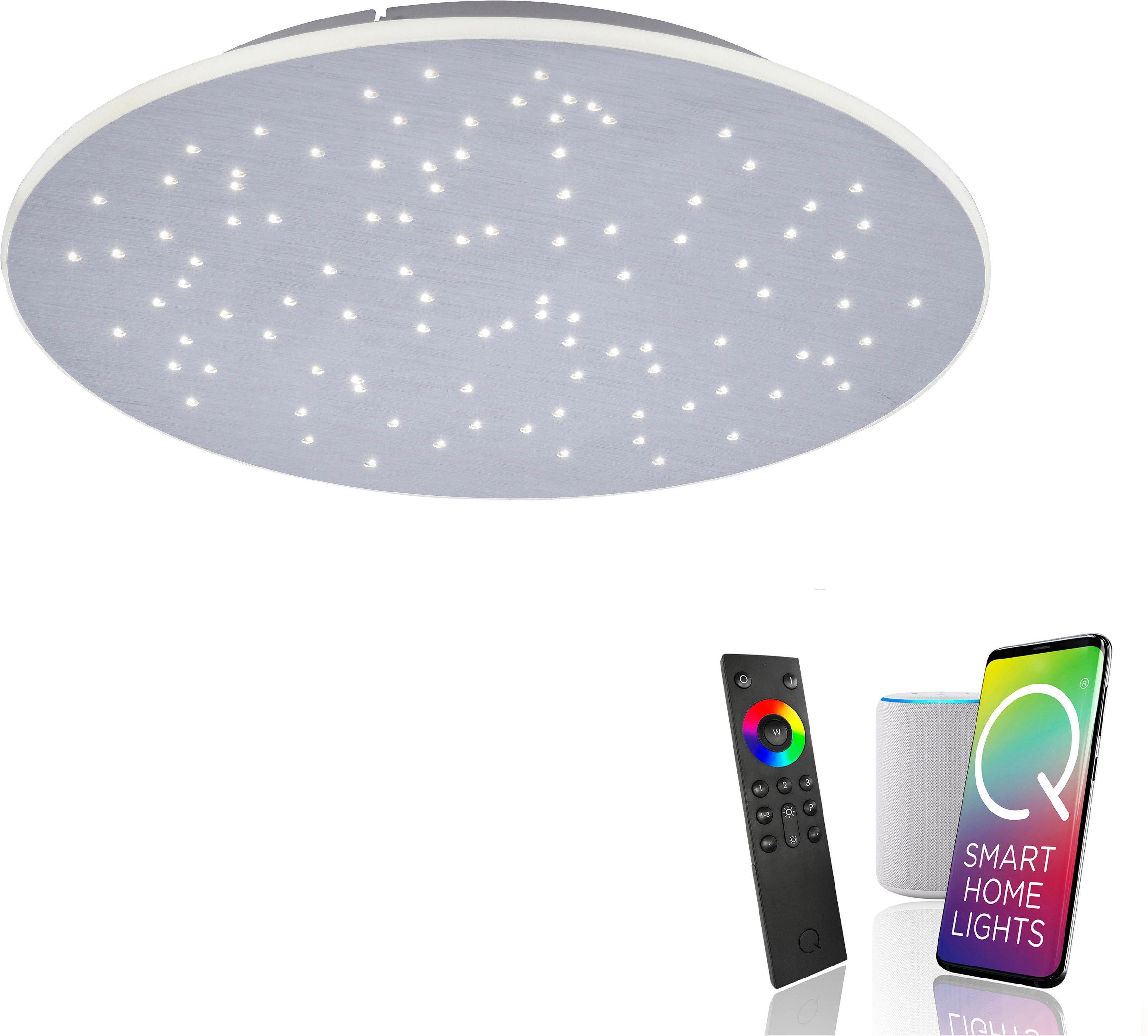 Neuhaus Q SMART HOME LIGHTS LED Deckenleuchte Q-NIGHTSKY, Smart Home, LED fest integriert, warmweiß - kaltweiß