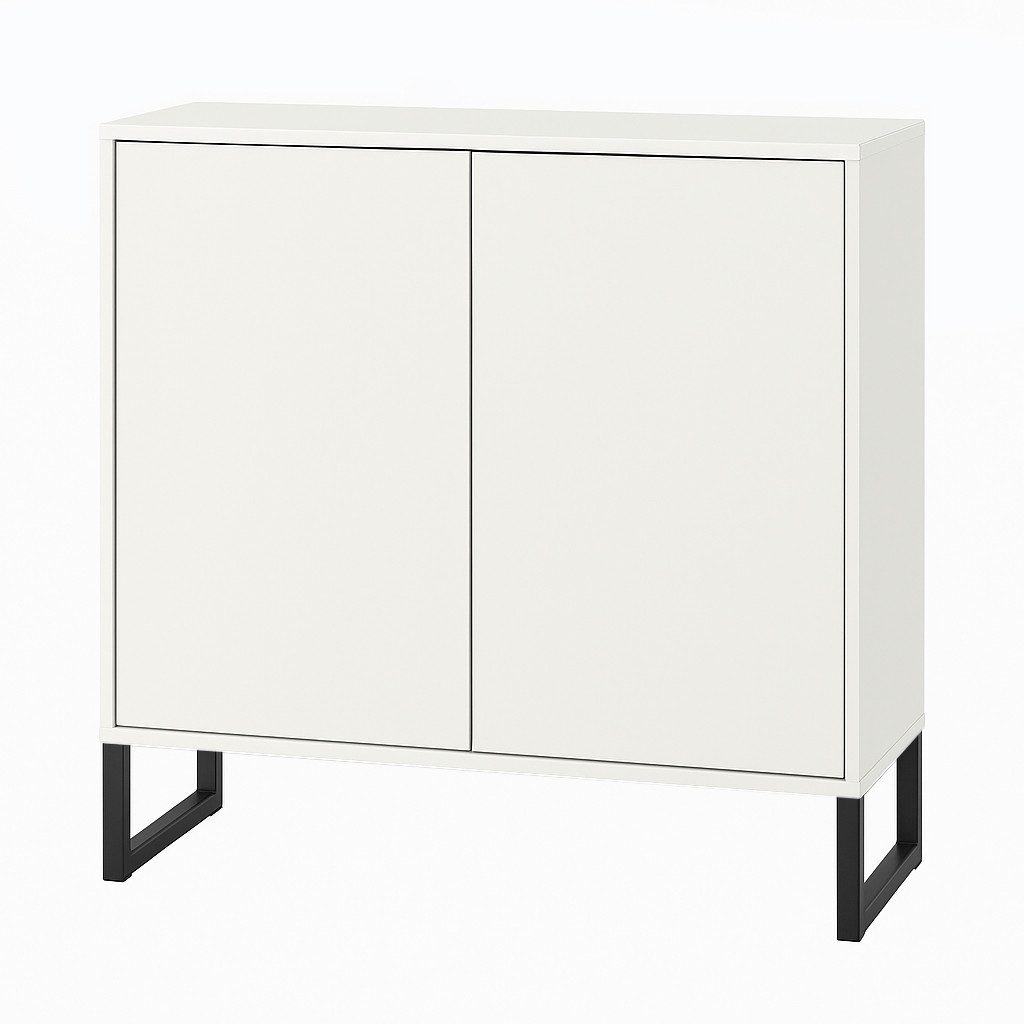 Prima-Online Möbelfuß Metalltischbein 35 cm – schwarz, pulverbeschichtet, modernes Möbelbein, (2-St) – Bild 4 von 5