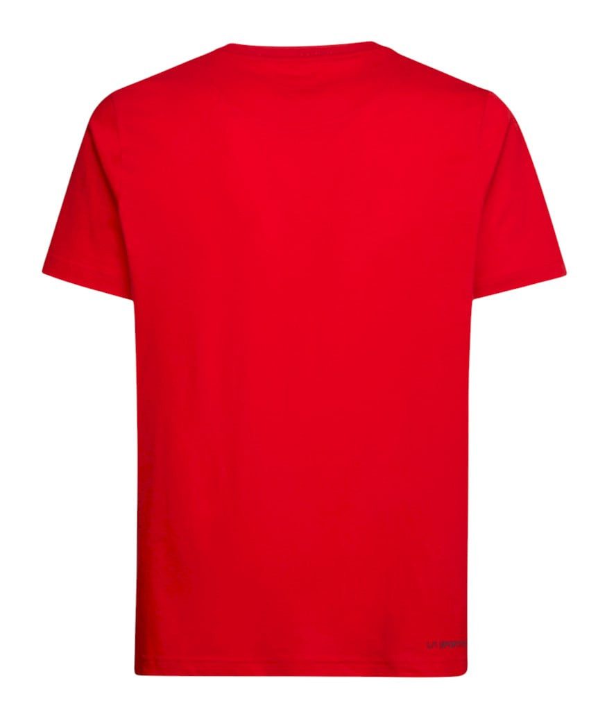 La Sportiva T-Shirt Wander-/Freizeit Cinquecento - Out of Office - (Baumwolle) rot Herren