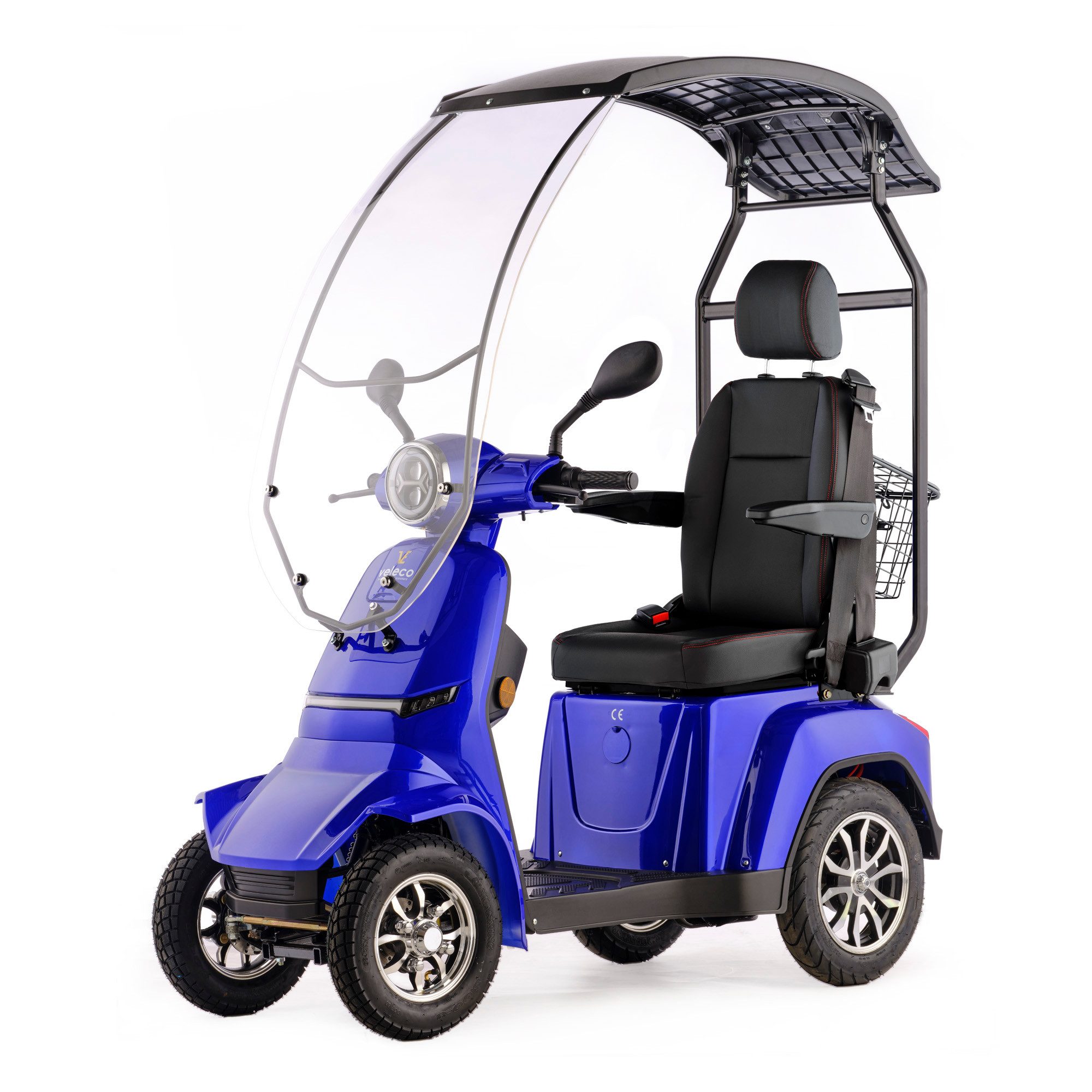 Veleco Elektromobil Gravis mit Dach - Windschutzscheibe - Bequemer Kapitänssitz, 1000,00 W, 12,00 km/h, Kapitänssitz mit hoher Rückenlehne, Dach mit Windschutzscheibe