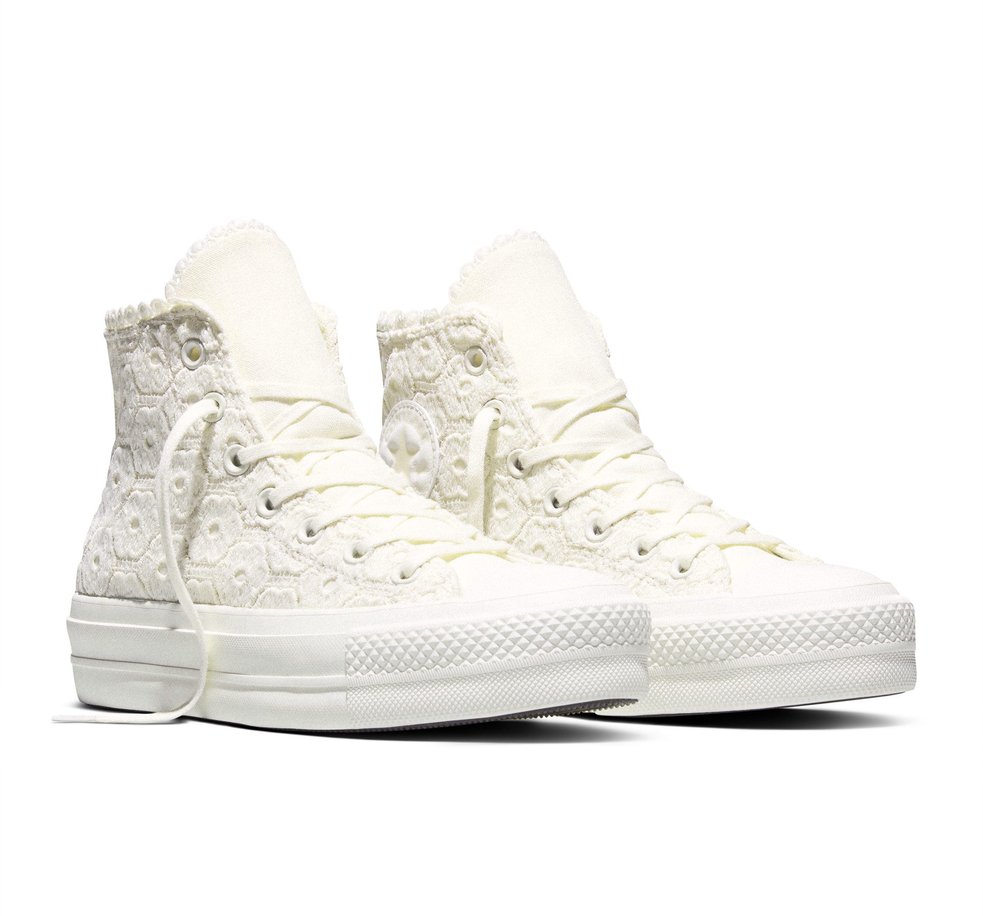 Converse CHUCK TAYLOR ALL STAR LIFT PLATFORM CROCHET Sneaker für sportlichen Look im Alltag, mit Gummilaufsohle, sportlicher Stil