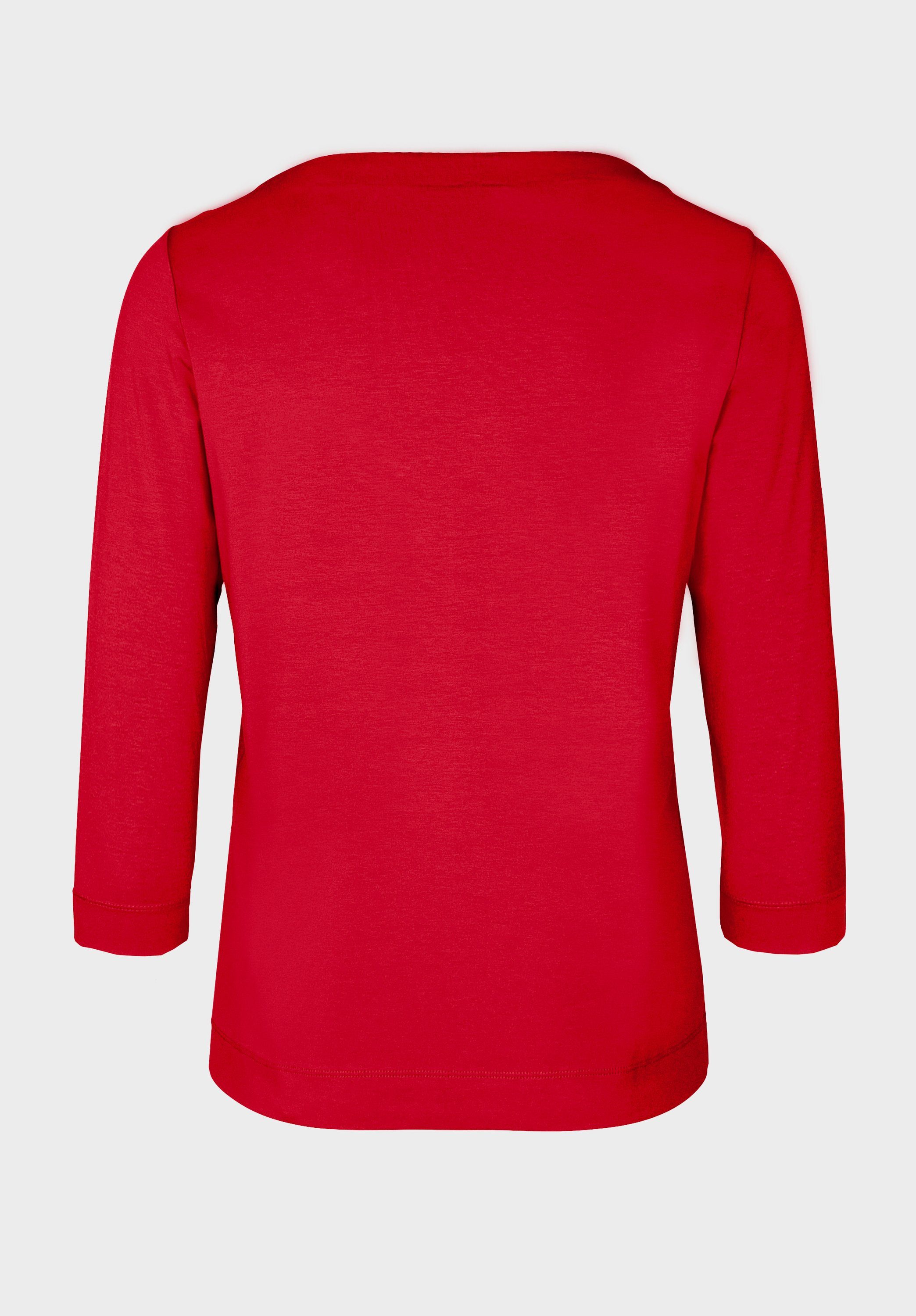 bianca Look DIELLA red modernem angesagten 3/4-Arm-Shirt in Trendfarben pepper und