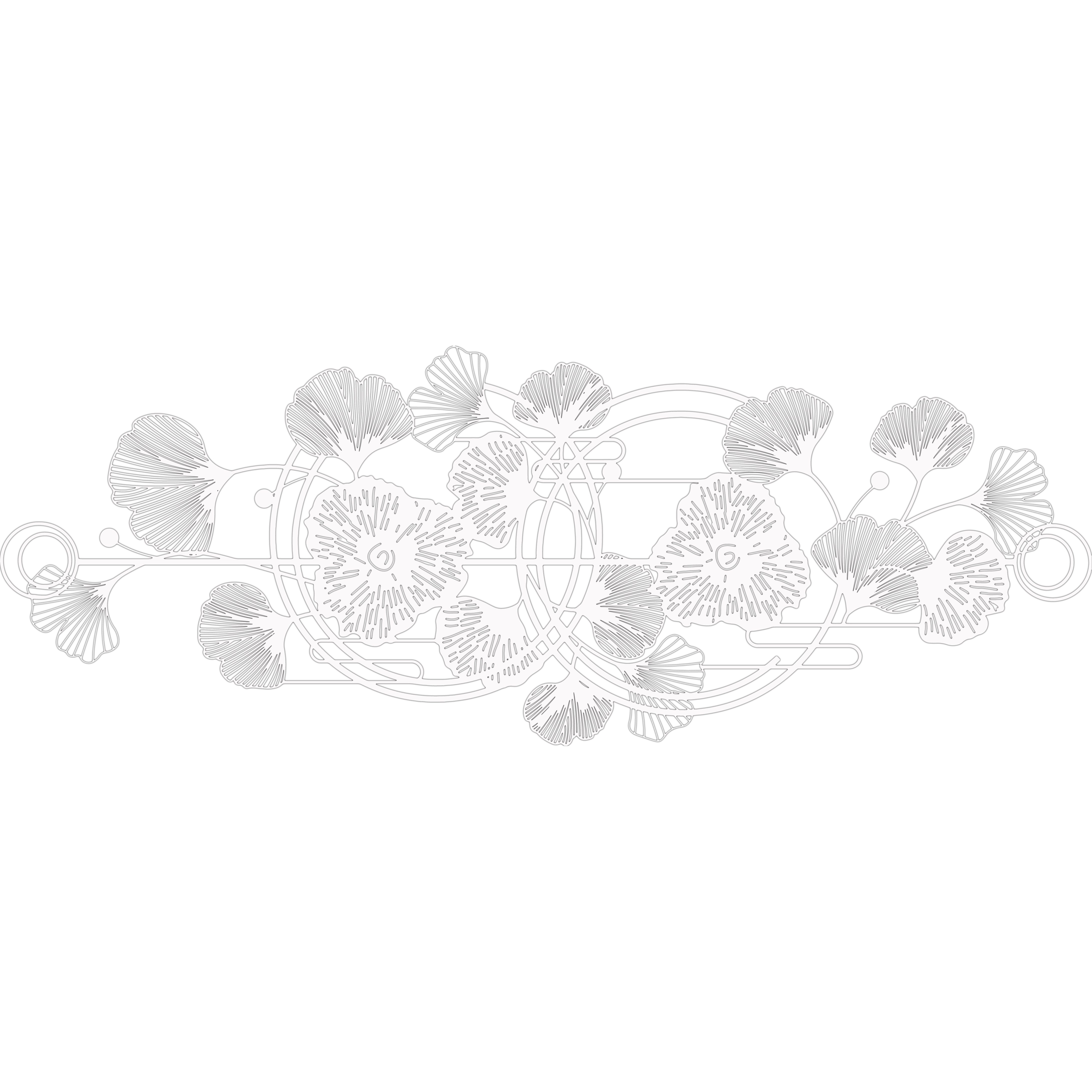 Jumpeak Wanddekoobjekt Floral Leaf Metal Art günstig online kaufen